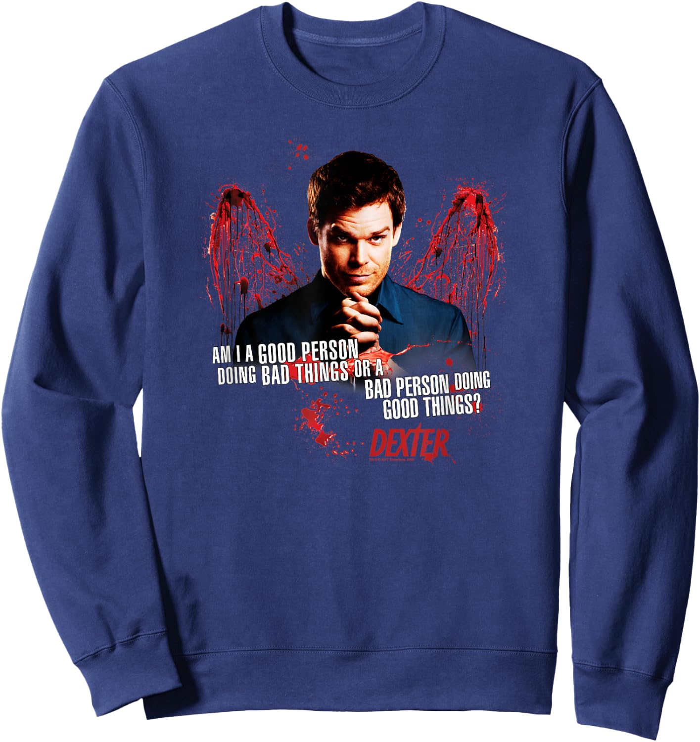 Dexter Good or Bad Sweatshirt - Sweatshirt | Navy
