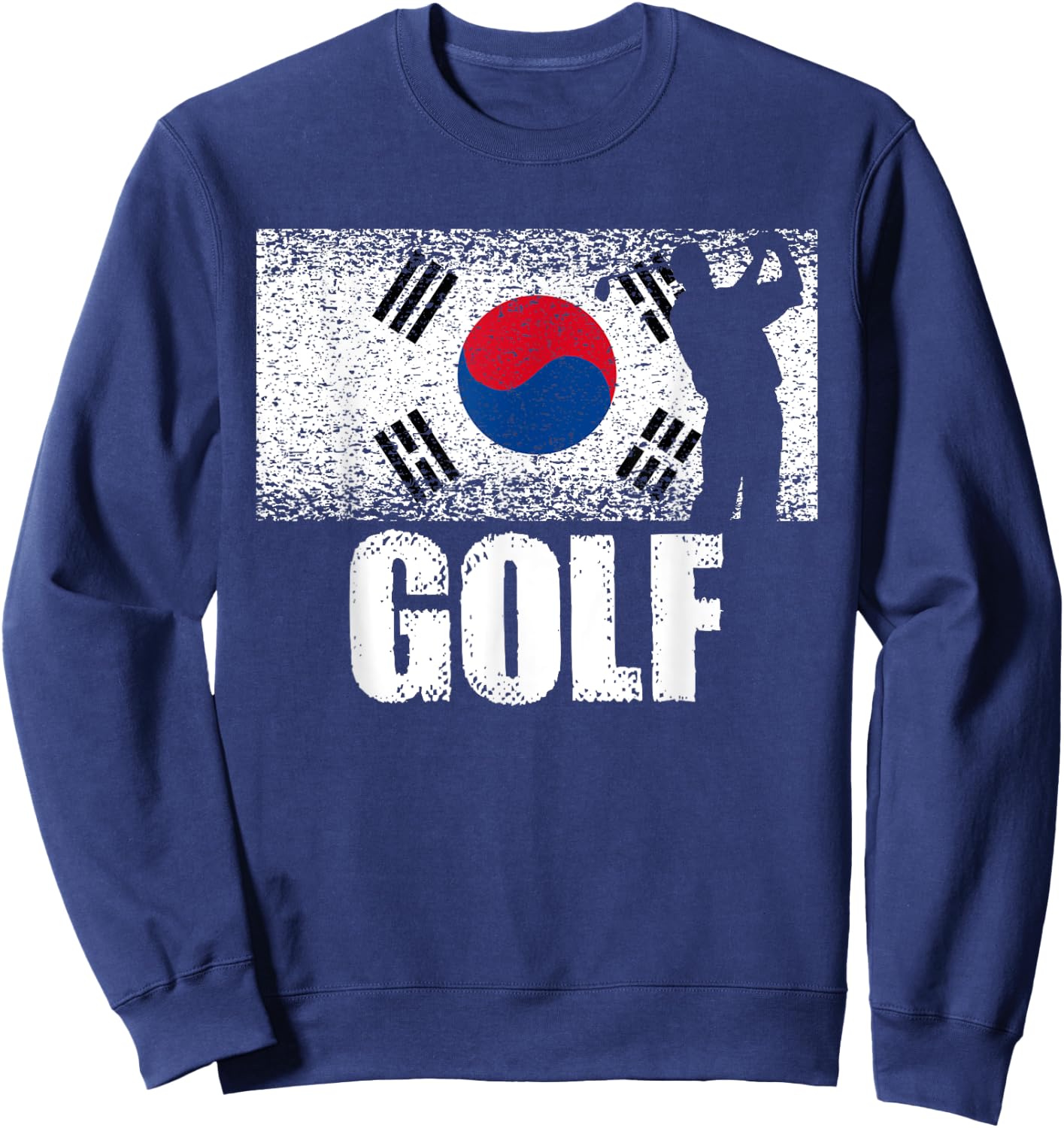 Golf sports, Korea flag, Korean golfer golfing Sweatshirt - Sweatshirt | Navy