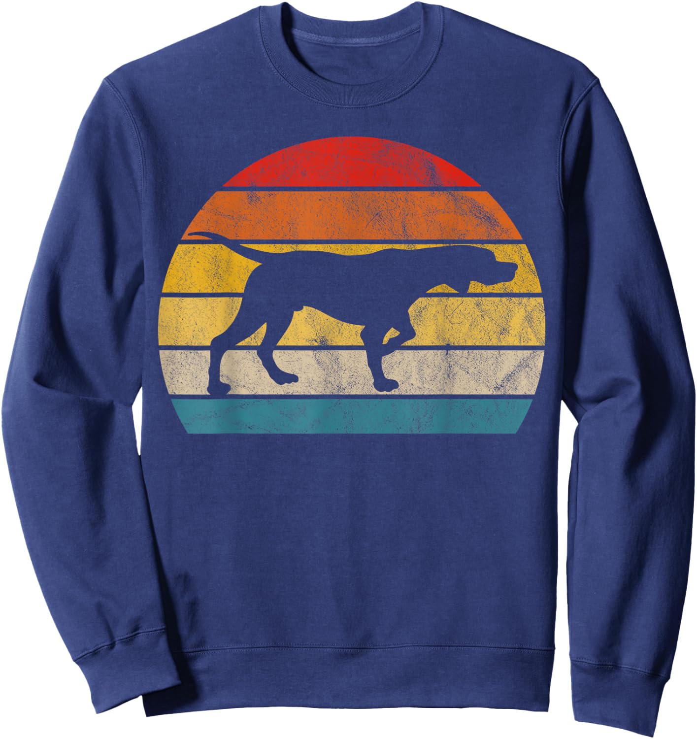 Vintage Pointer Shirt Retro English Pointer Dog Lover Gift Sweatshirt - Sweatshirt | Navy