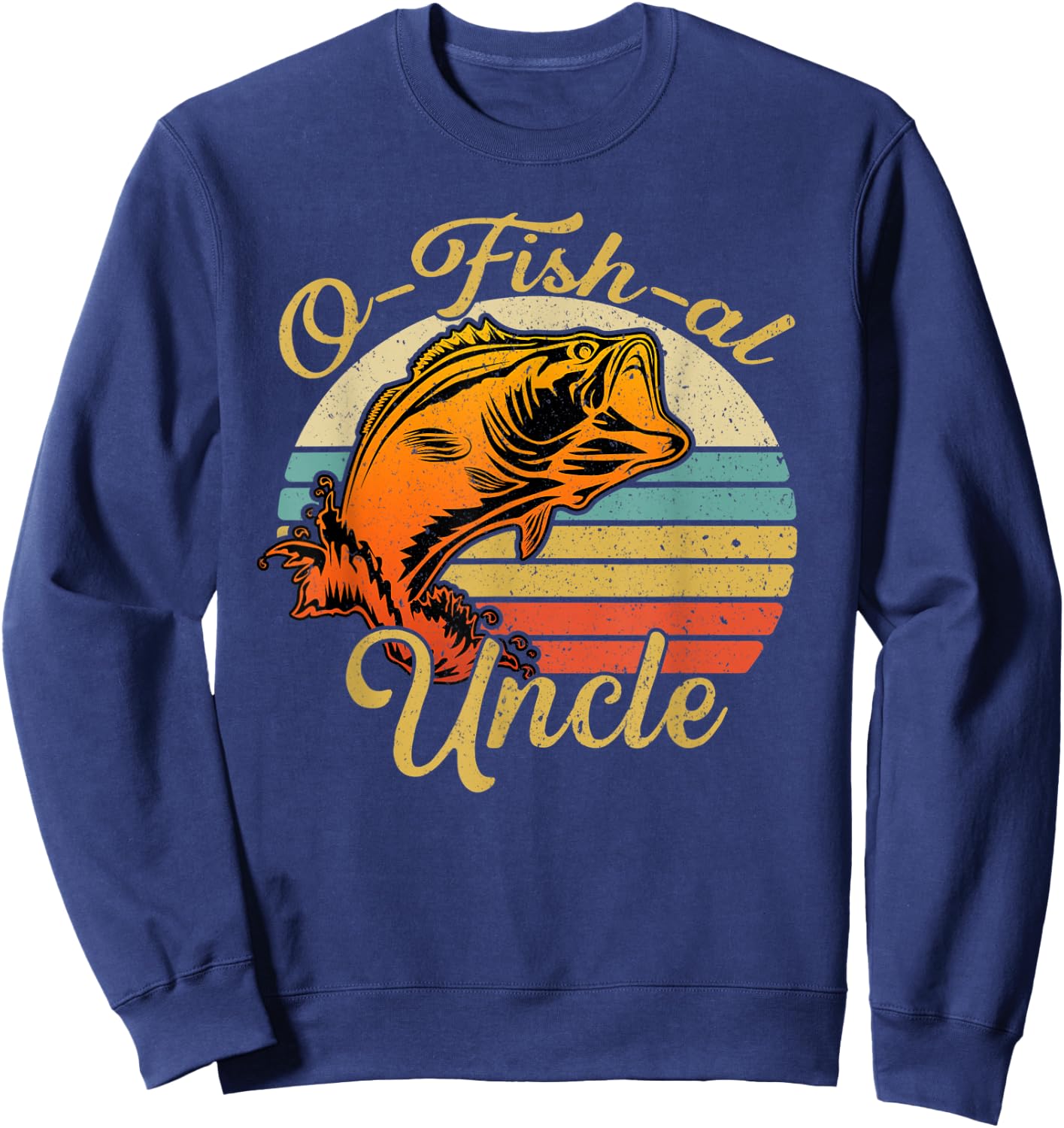 O fish al Uncle Baby Pregnancy Announcement Sweatshirt - Sweatshirt | Navy