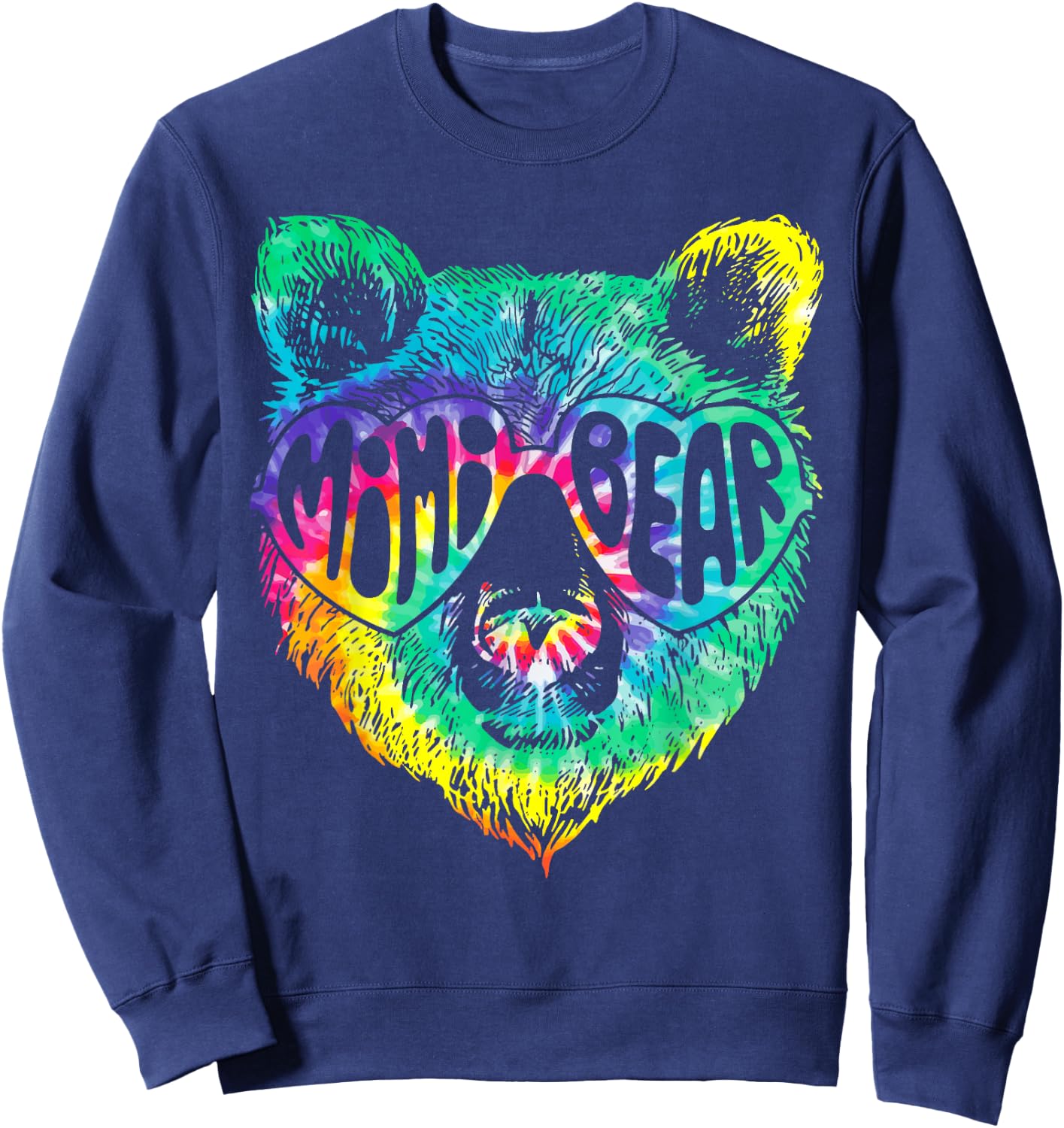 Mimi Bear Sunglasses Pajama Family Matching Sweatshirt - Sweatshirt | Navy