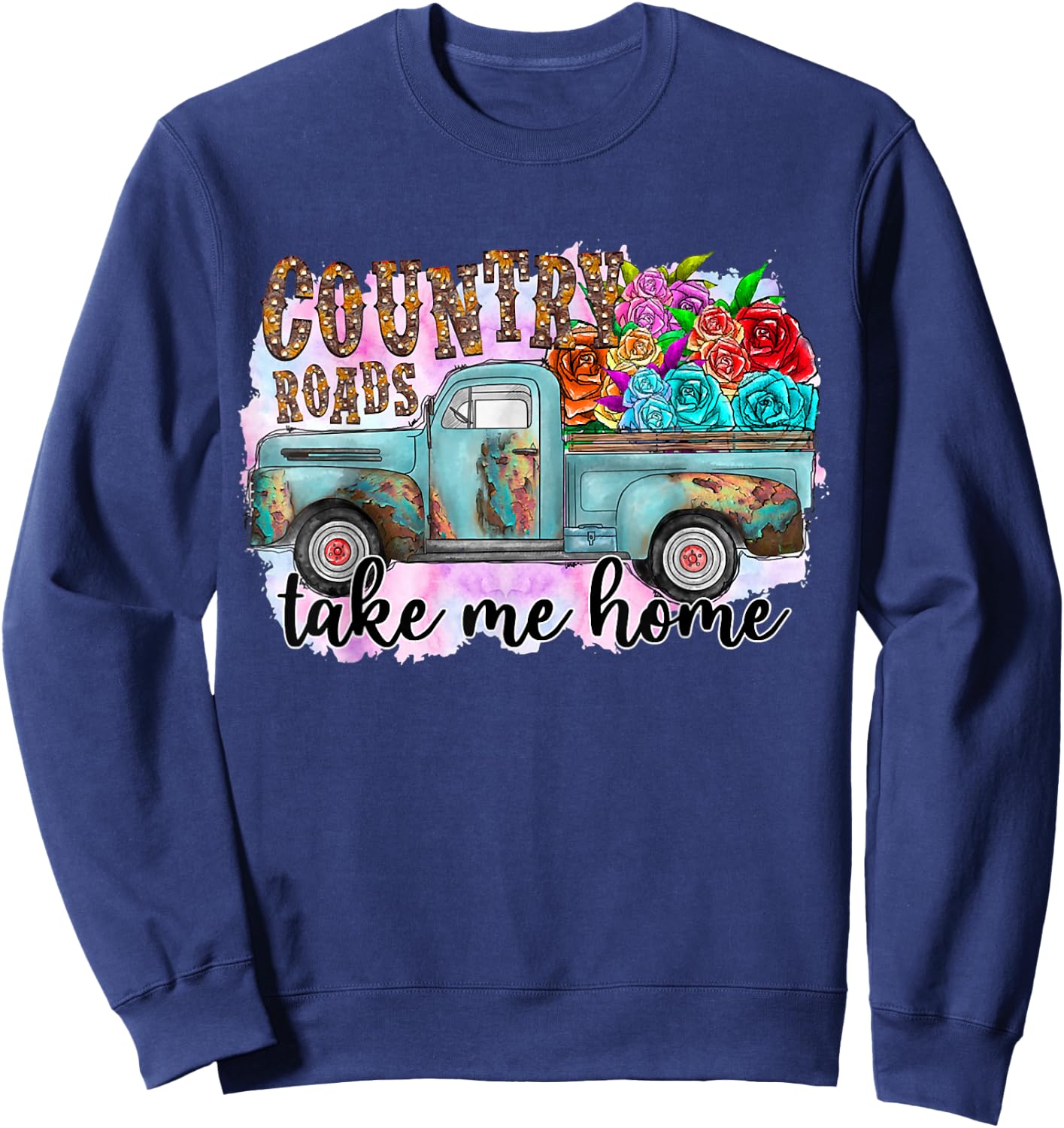 Country Roads Take Me Home Sweatshirt - Sweatshirt | Navy