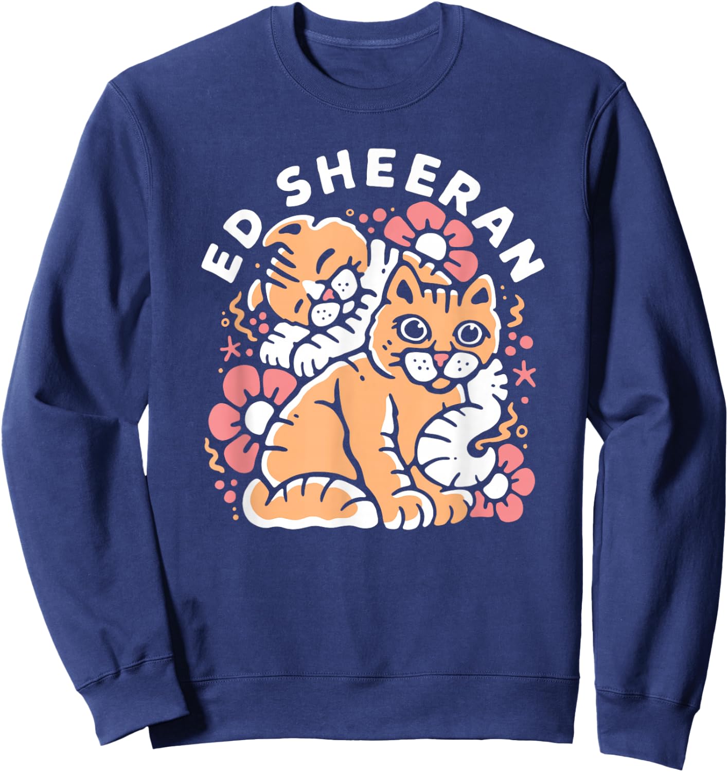 Ed Sheeran Cats Sweatshirt - Sweatshirt | Navy