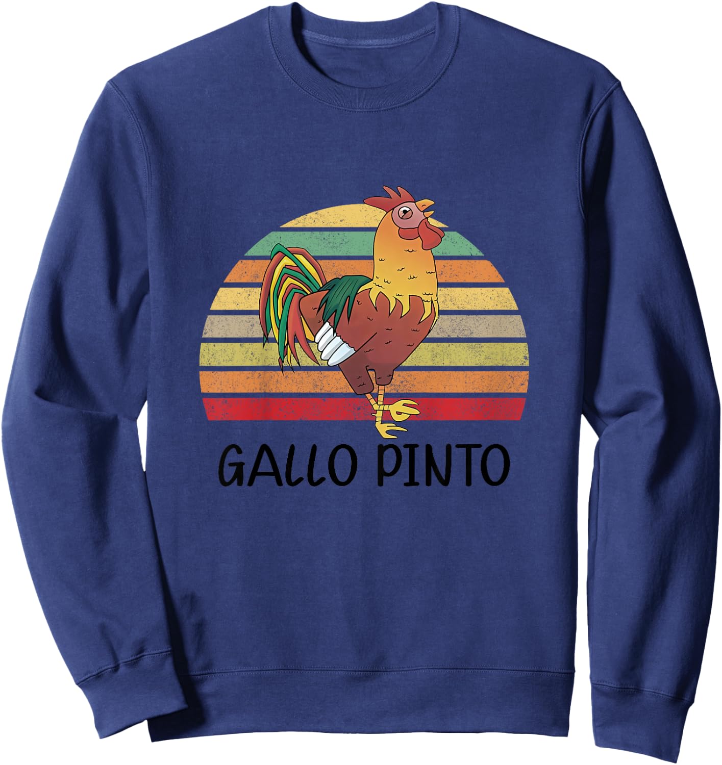 Gallo Pinto Baby Announcement Bilingual Nicaragua Toddler Sweatshirt - Sweatshirt | Navy