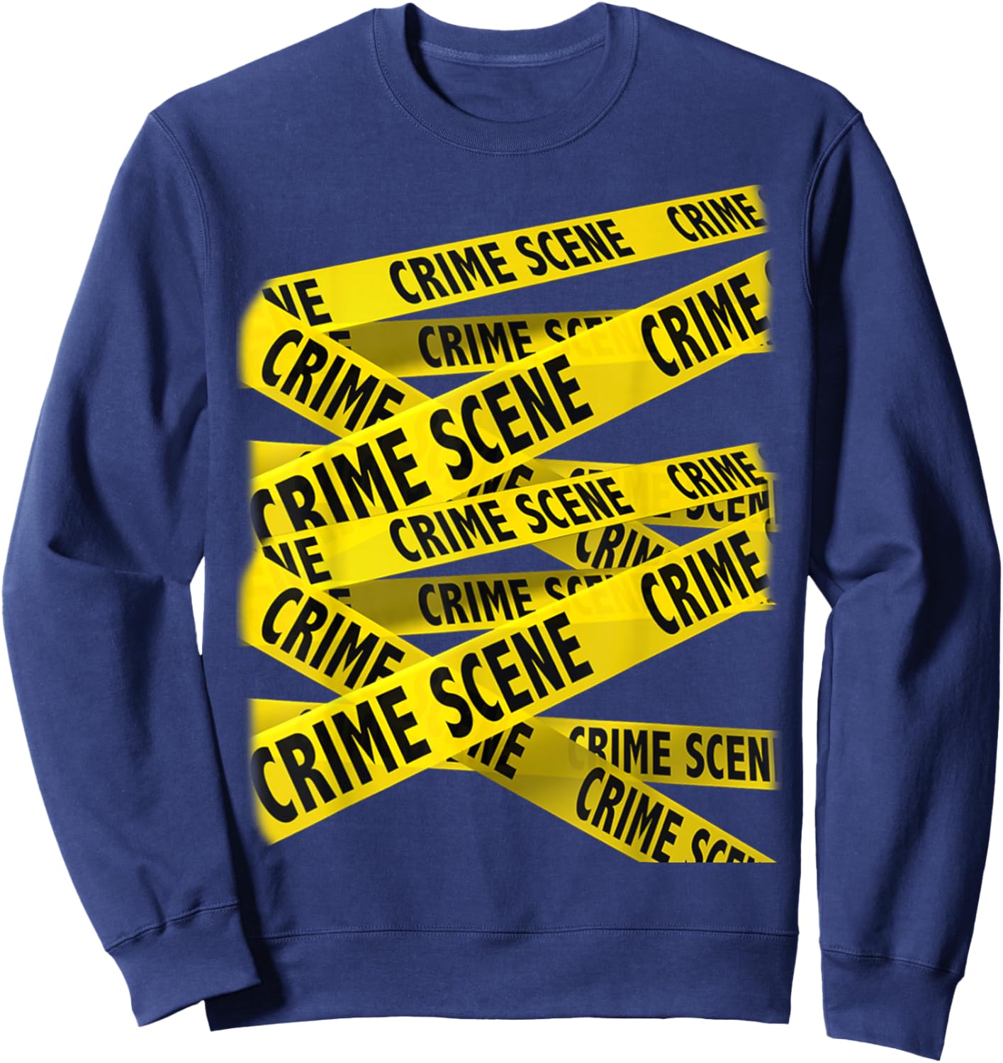 Crime Scene Investigation Tape, Forensic Science, CSI Police Sweatshirt - Sweatshirt | Navy