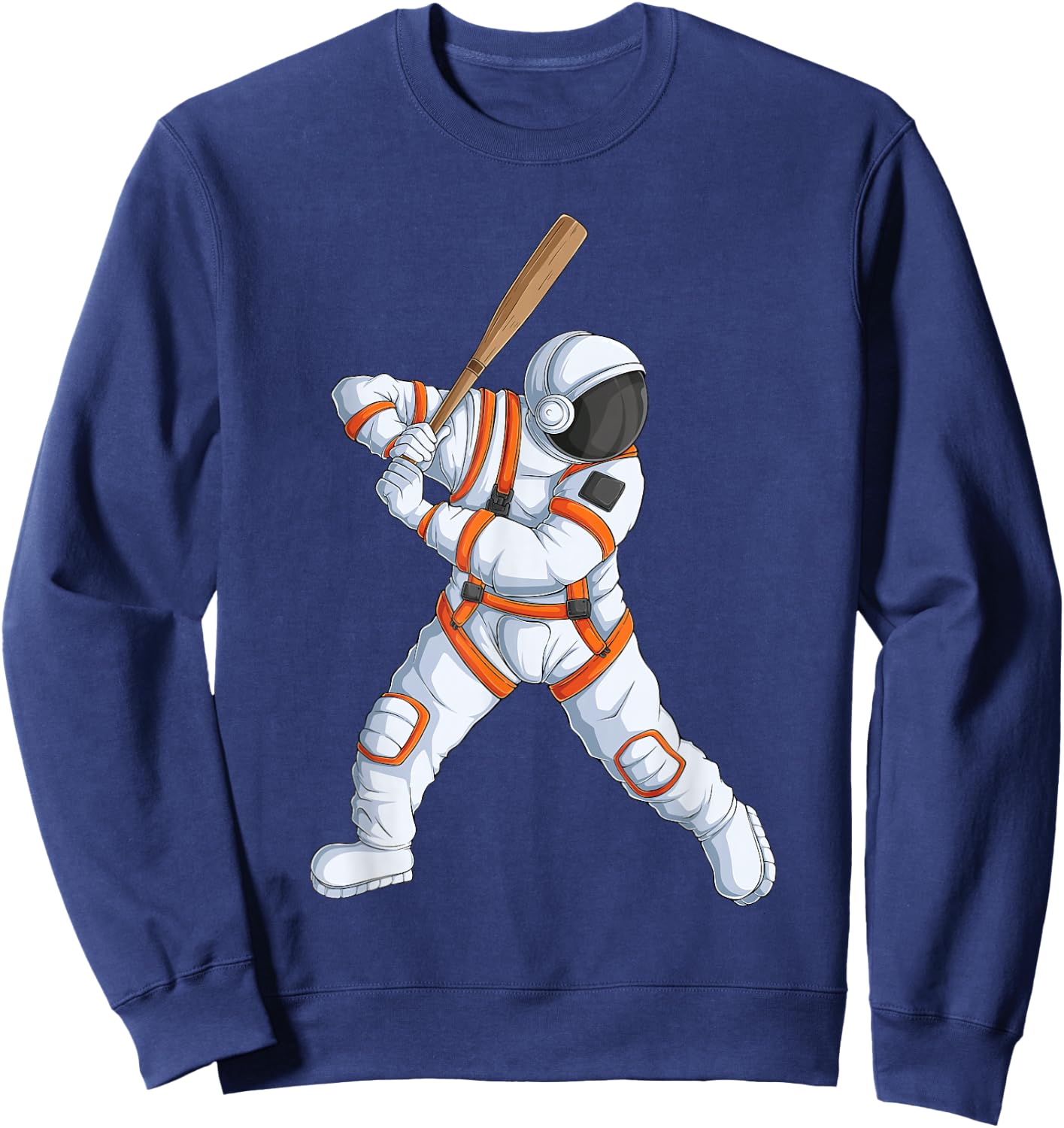 Space Astronaut Baseball funny Baseball Player Sweatshirt - Sweatshirt | Navy