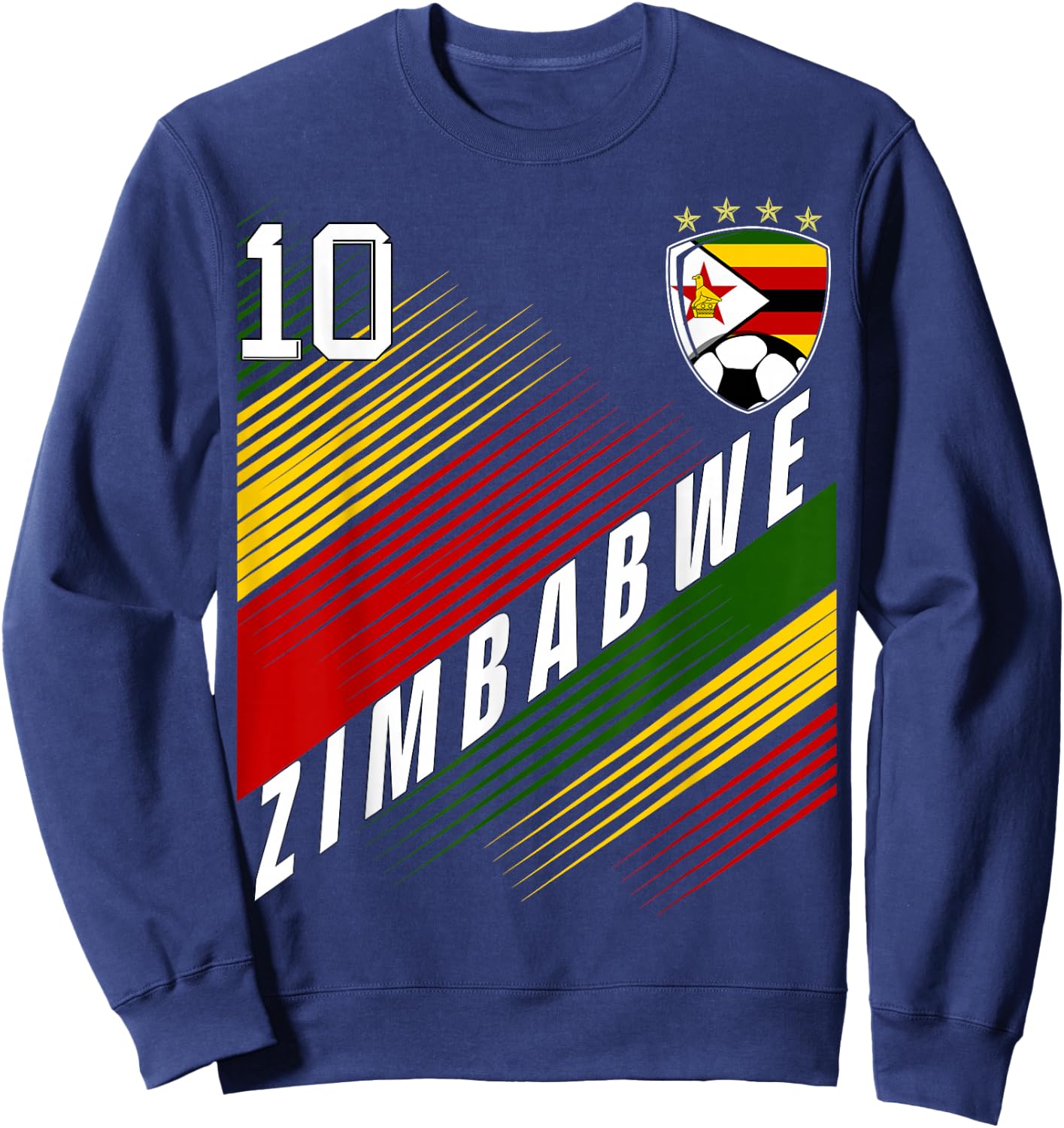 Zimbabwe Flag Zimbabwean Pride Lovers Sweatshirt - Sweatshirt | Navy