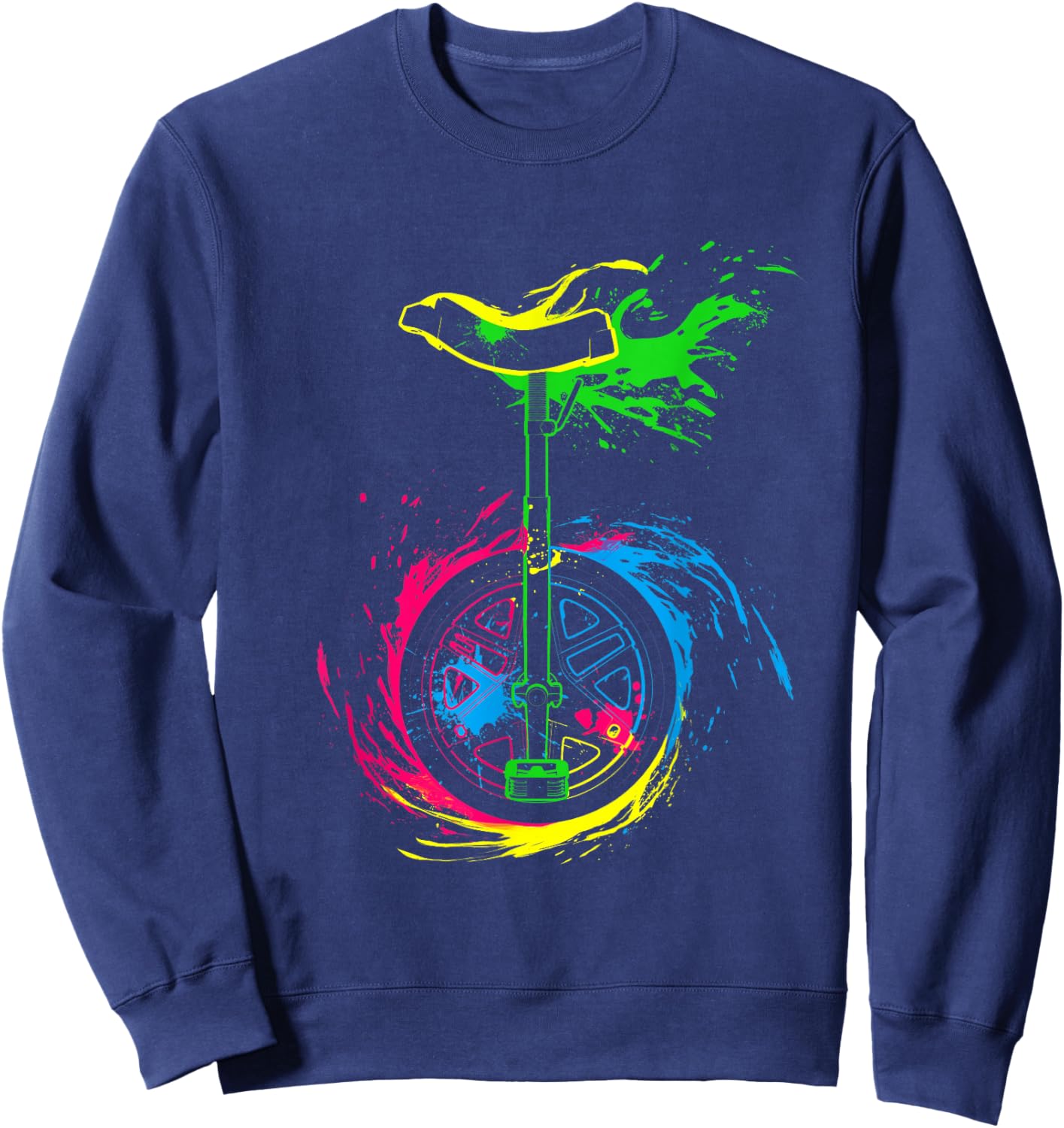 Splash Unicycle Sweatshirt - Sweatshirt | Navy