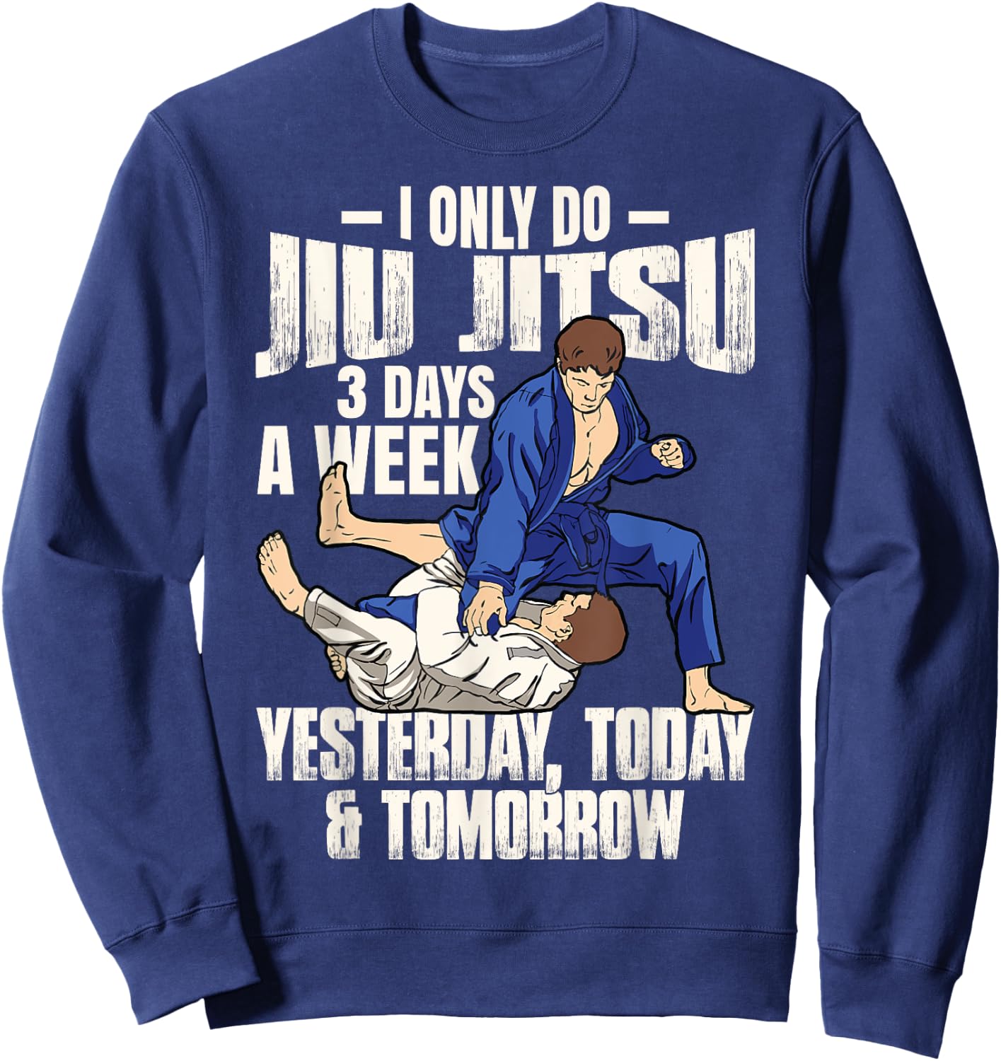Funny Jiu Jitsu Martial Art Brazilian BJJ Sweatshirt - Sweatshirt | Navy
