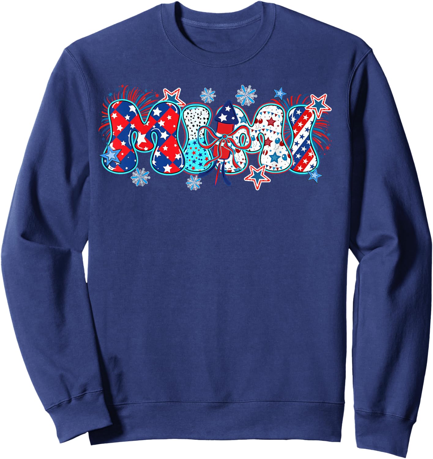Mimi USA Patriotic 4th of july American Family Matching Sweatshirt - Sweatshirt | Navy