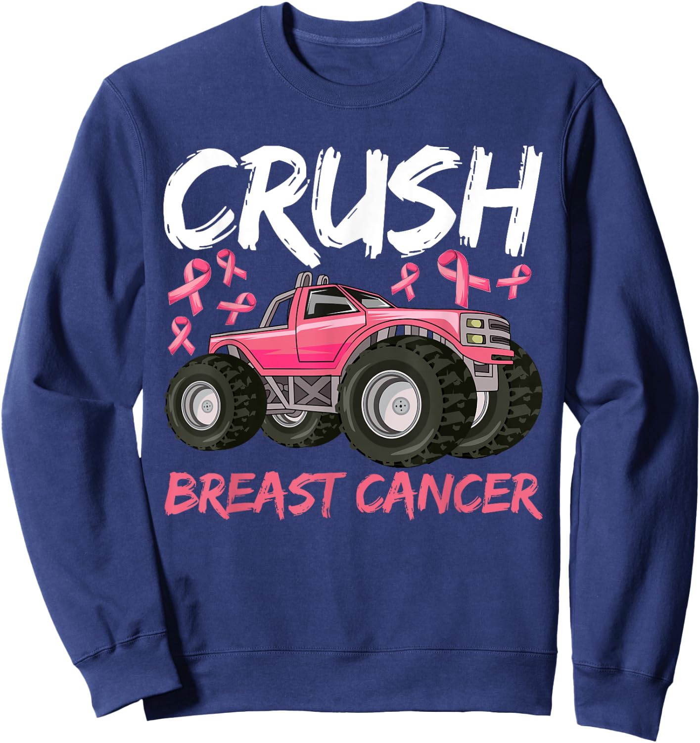 Boys Breast Cancer Awareness Shirt for Boys Kids Toddlers Sweatshirt - Sweatshirt | Navy
