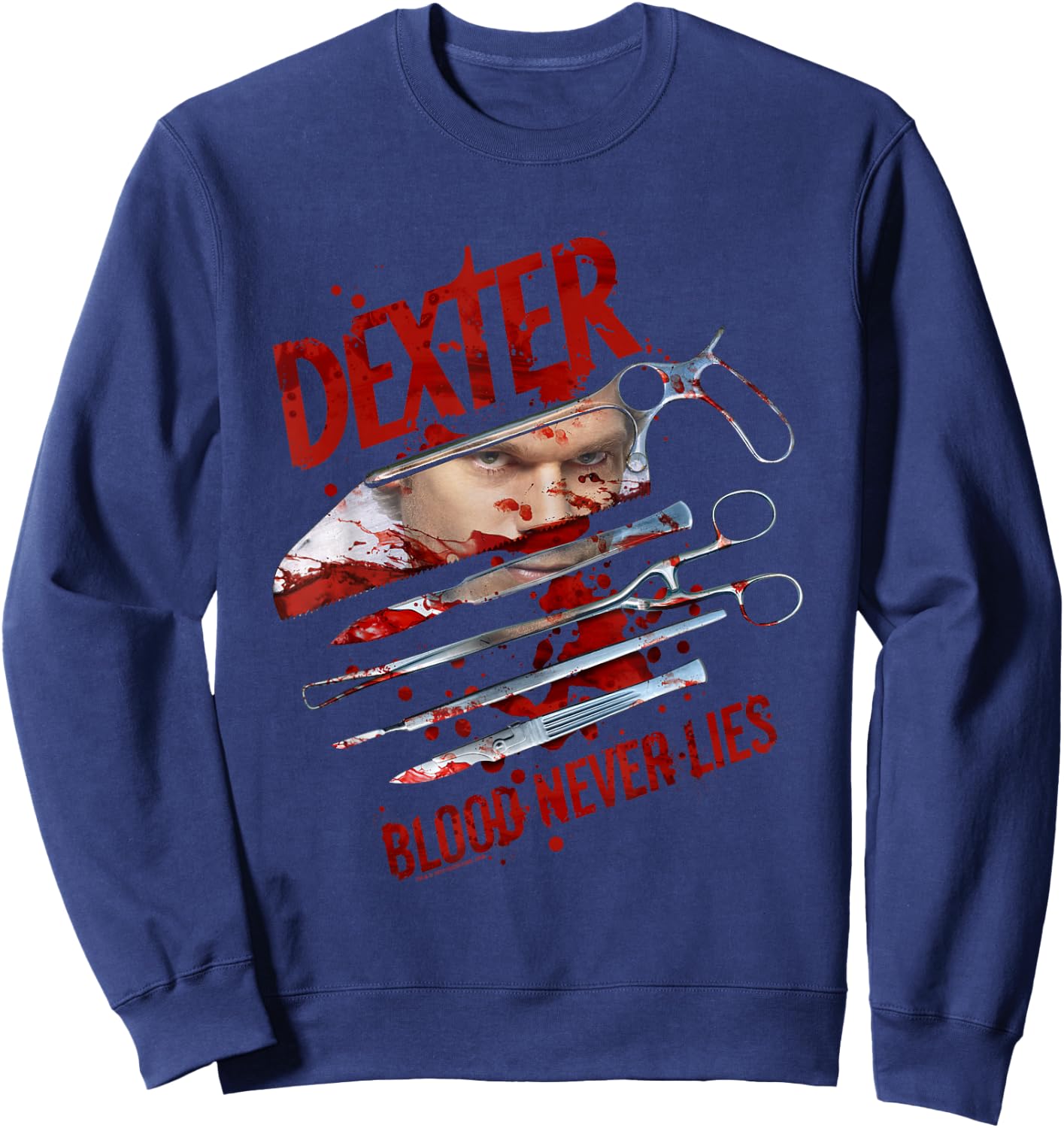 Dexter Blood Never Lies Sweatshirt - Sweatshirt | Navy