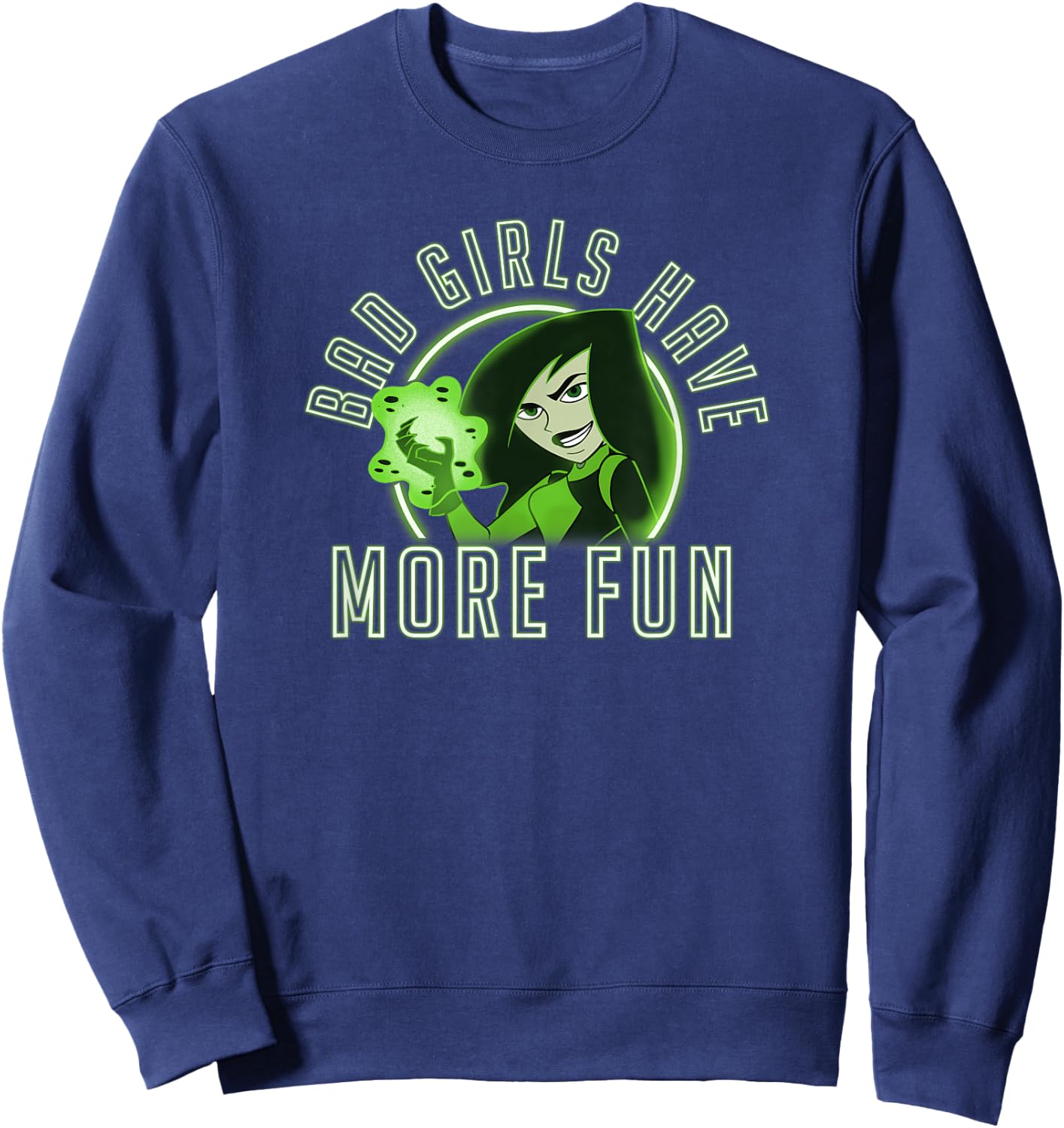 Disney Kim Possible Shego Bad Girls Have More Fun Sweatshirt - Sweatshirt | Navy