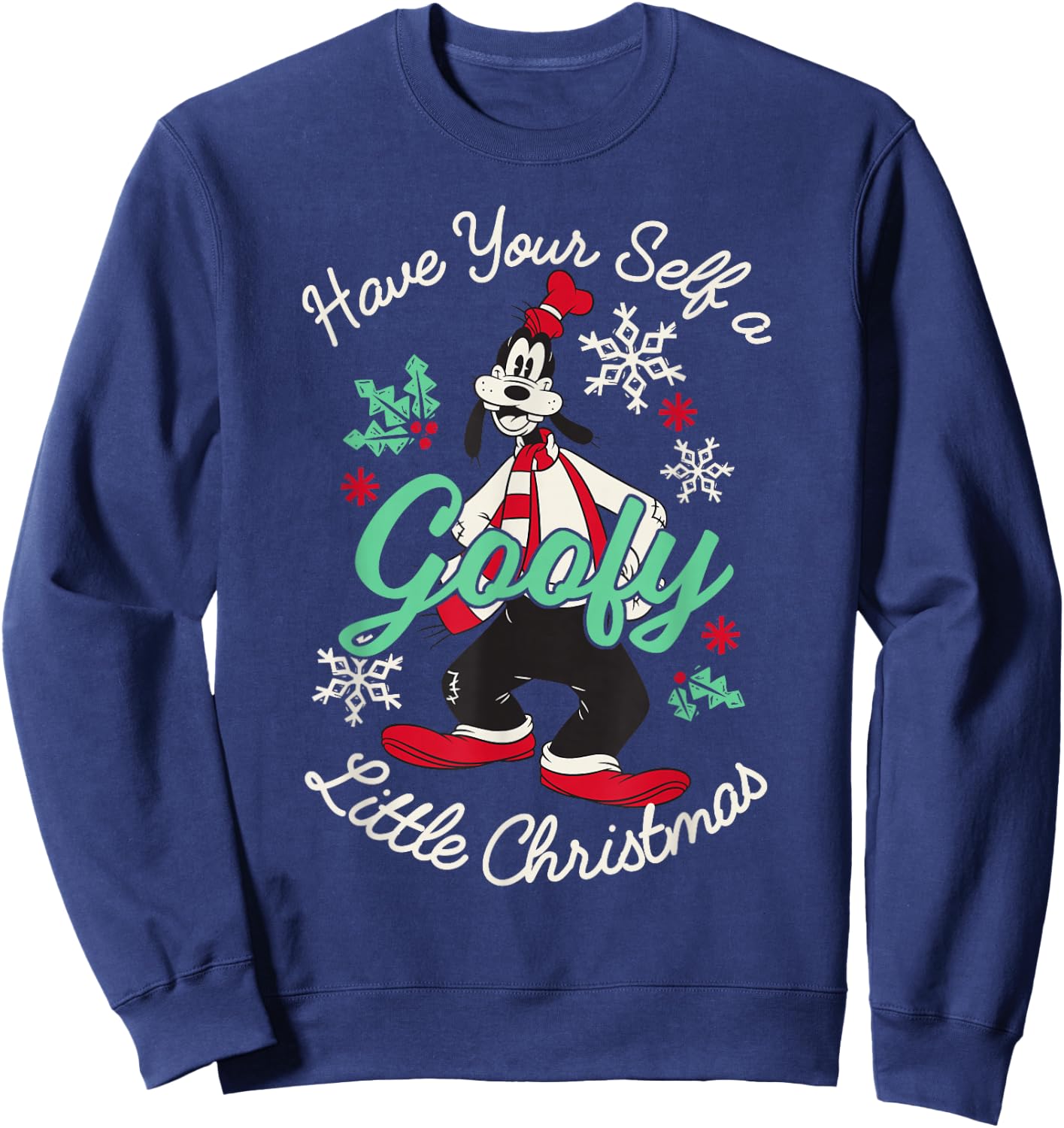 Disney Mickey and Friends Christmas Have A Goofy Christmas Sweatshirt - Sweatshirt | Navy