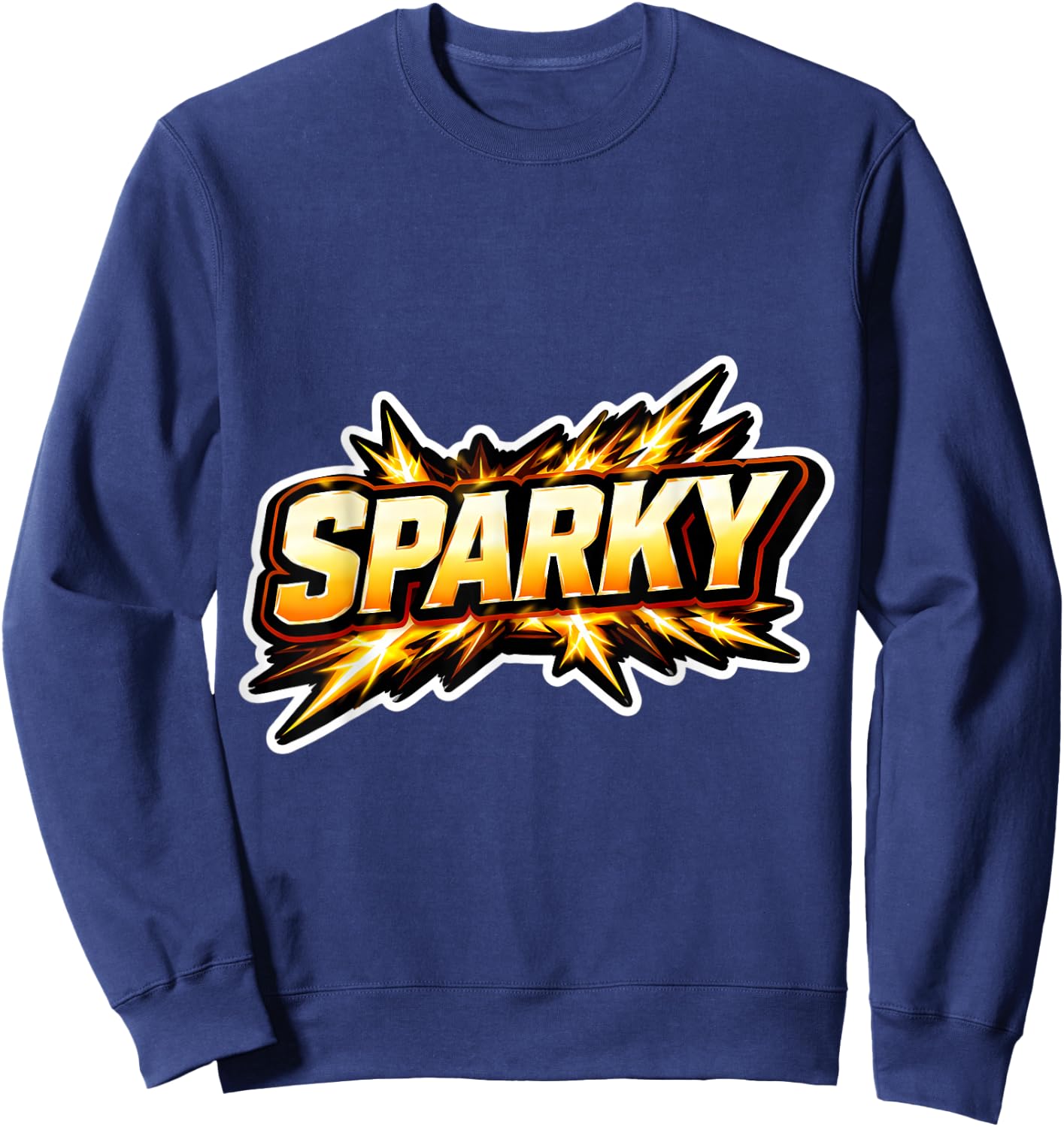 Sparky Funny Electrician Lineman Electrical Worker Joke Fun Sweatshirt - Sweatshirt | Navy