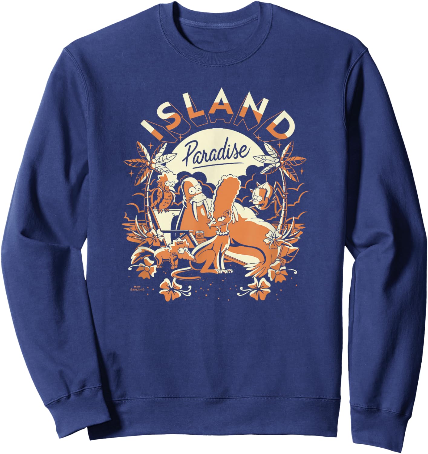The Simpsons: Treehouse of Horror Island Paradise Group Alt Sweatshirt - Sweatshirt | Navy