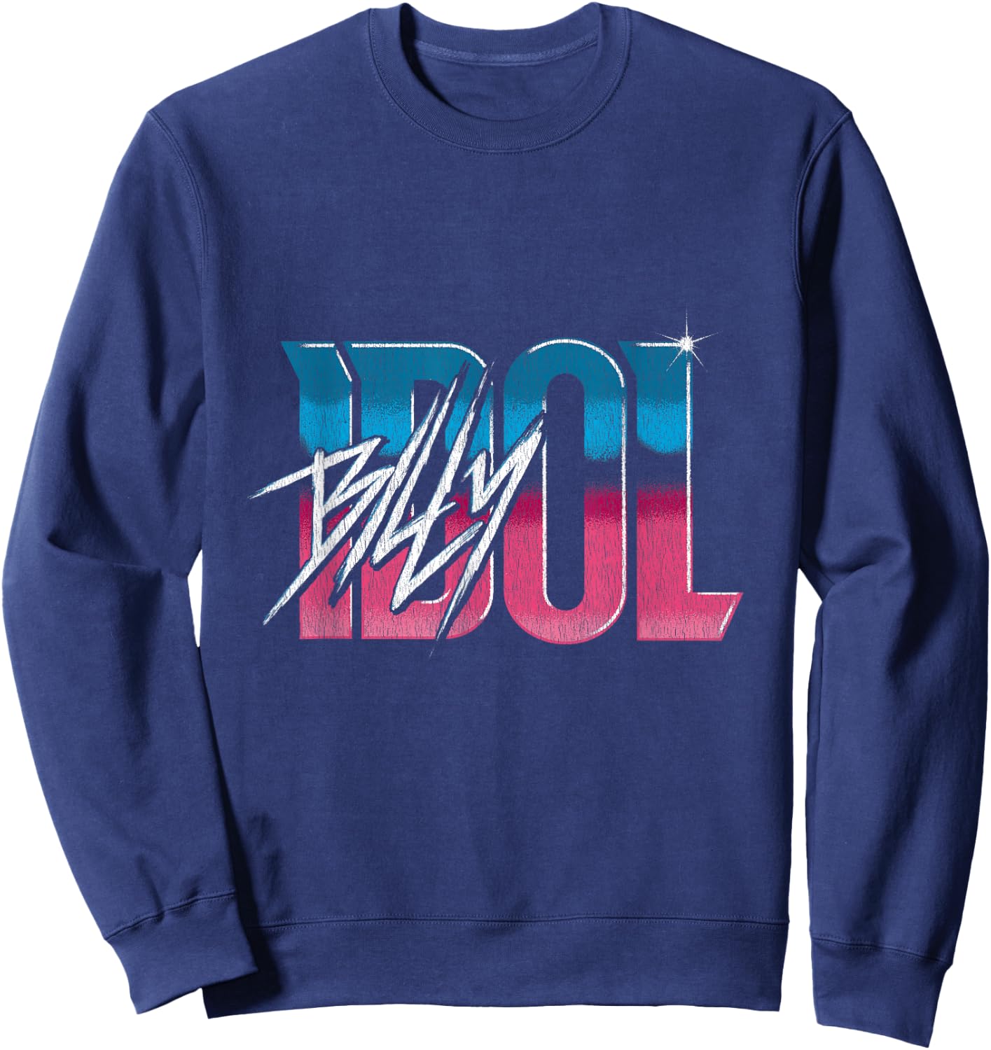 Billy Idol - Gradient Logo Sweatshirt - Sweatshirt | Navy