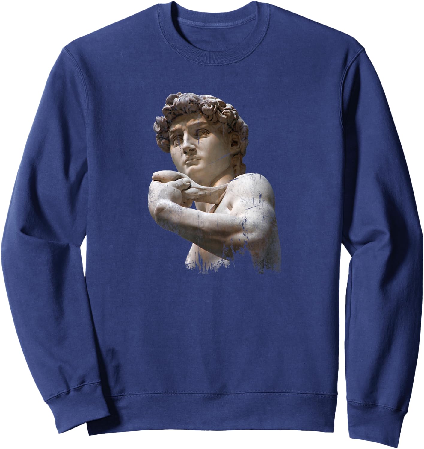 Michelangelo David for Art and Aesthetic Lover Sweatshirt - Sweatshirt | Navy