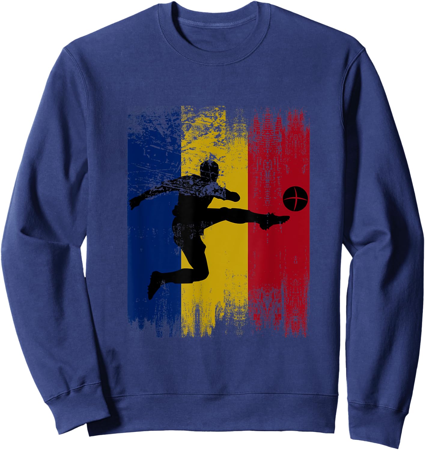 Romania Soccer Romanian Football Romania futbol team Sweatshirt - Sweatshirt | Navy