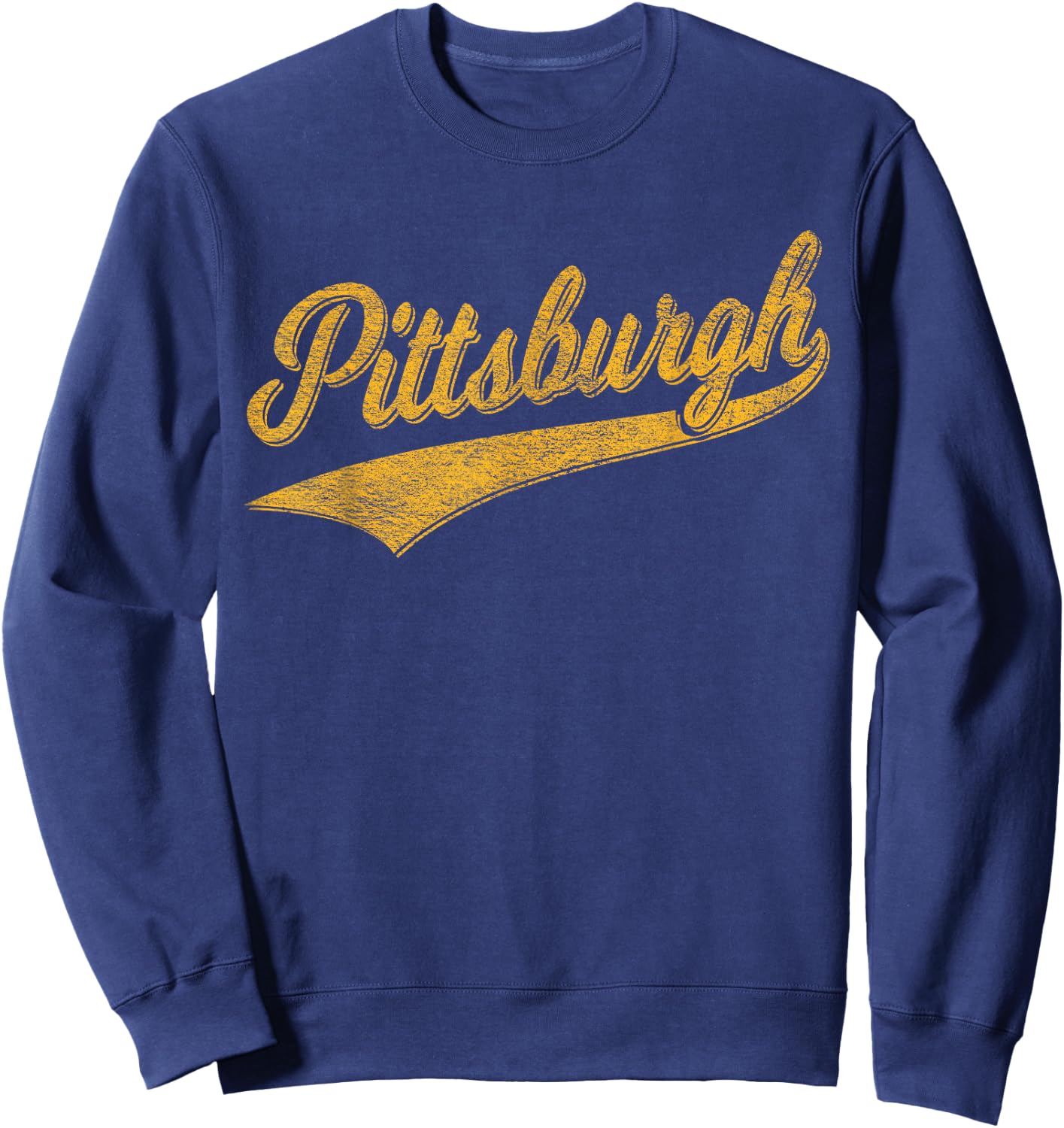 Pittsburgh Pennsylvania Varsity Script Jersey Style Sweatshirt - Sweatshirt | Navy