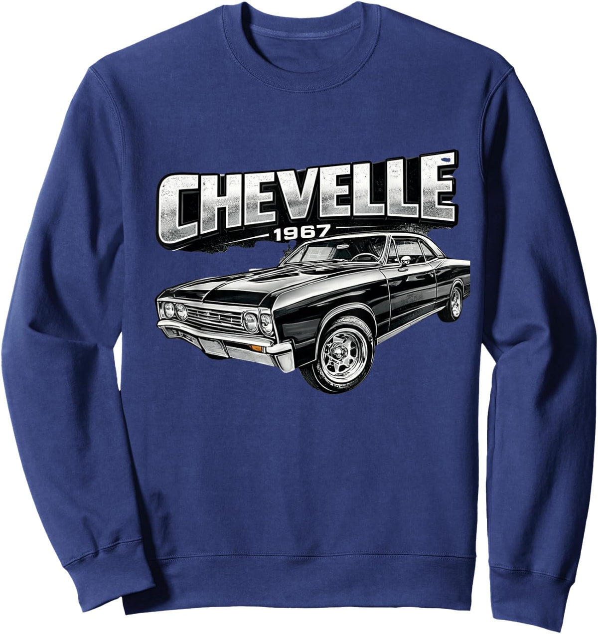Retro Automotive Lover 1967 American Vehicles Classic Muscle Sweatshirt - Sweatshirt | Navy