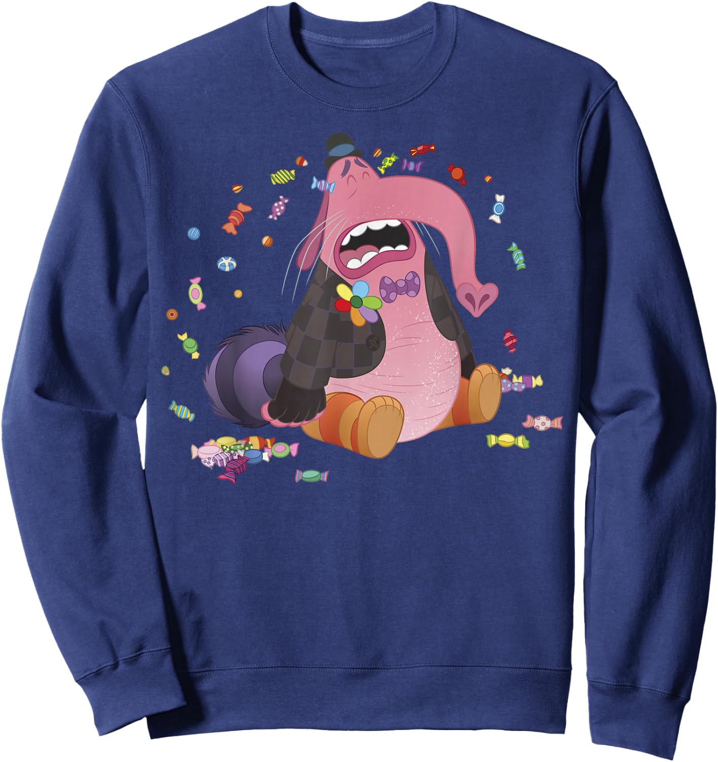Disney Pixar Inside Out Bing Bong Crying Candy Portrait Sweatshirt - Sweatshirt | Navy