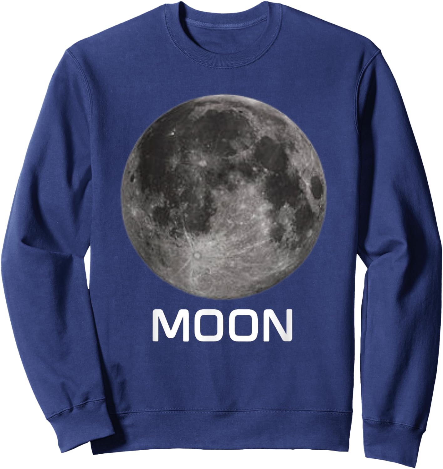 Solar System Earth Moon Outer Space Sweatshirt - Sweatshirt | Navy