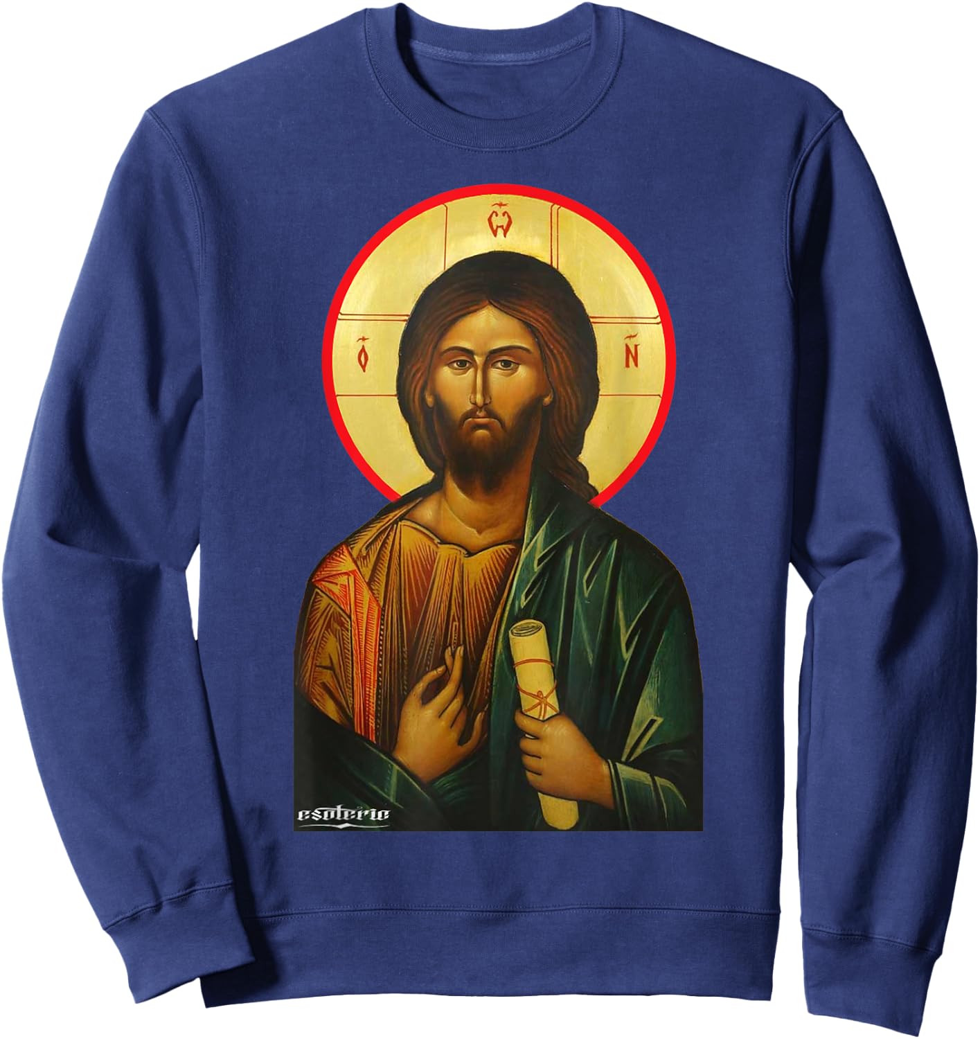 Jesus Christ Icon Greek Sweatshirt - Sweatshirt | Navy