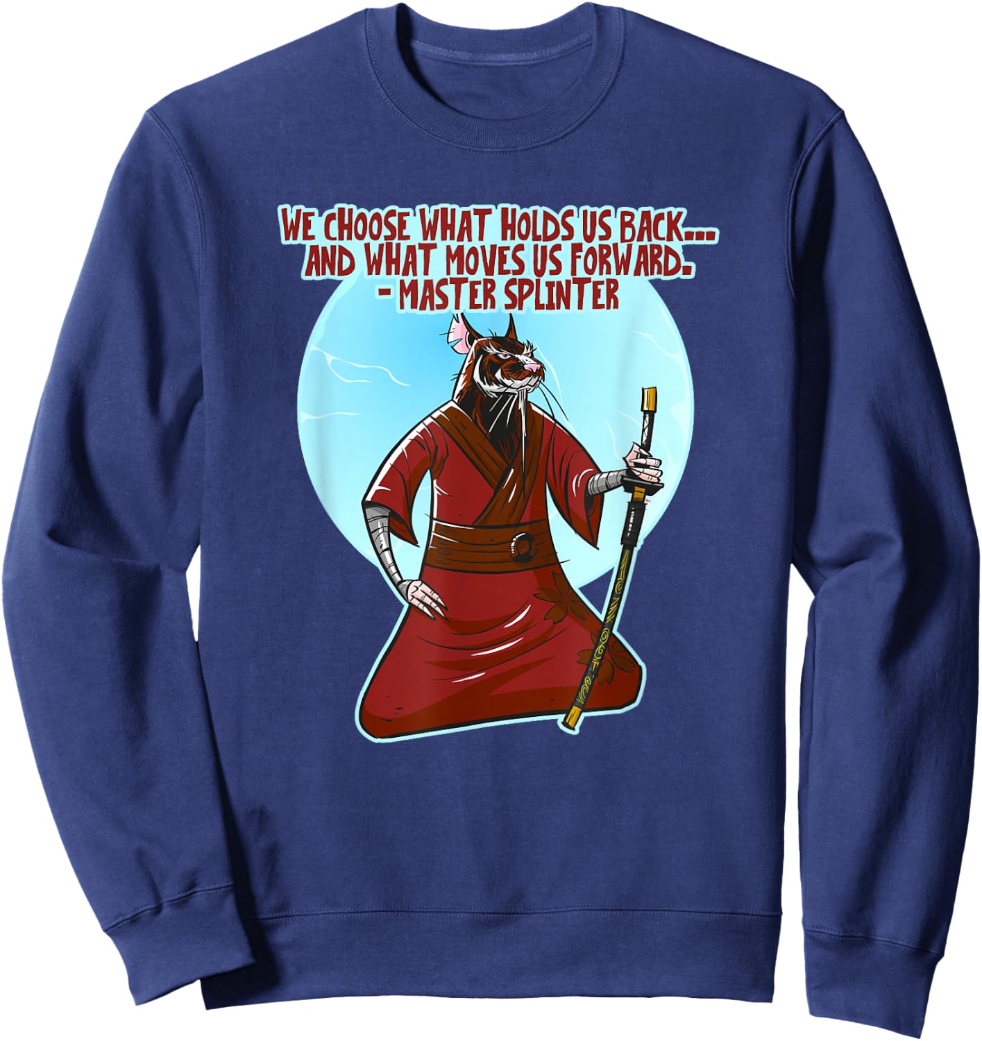 The Wisdom of Master Splinter Sweatshirt - Sweatshirt | Navy