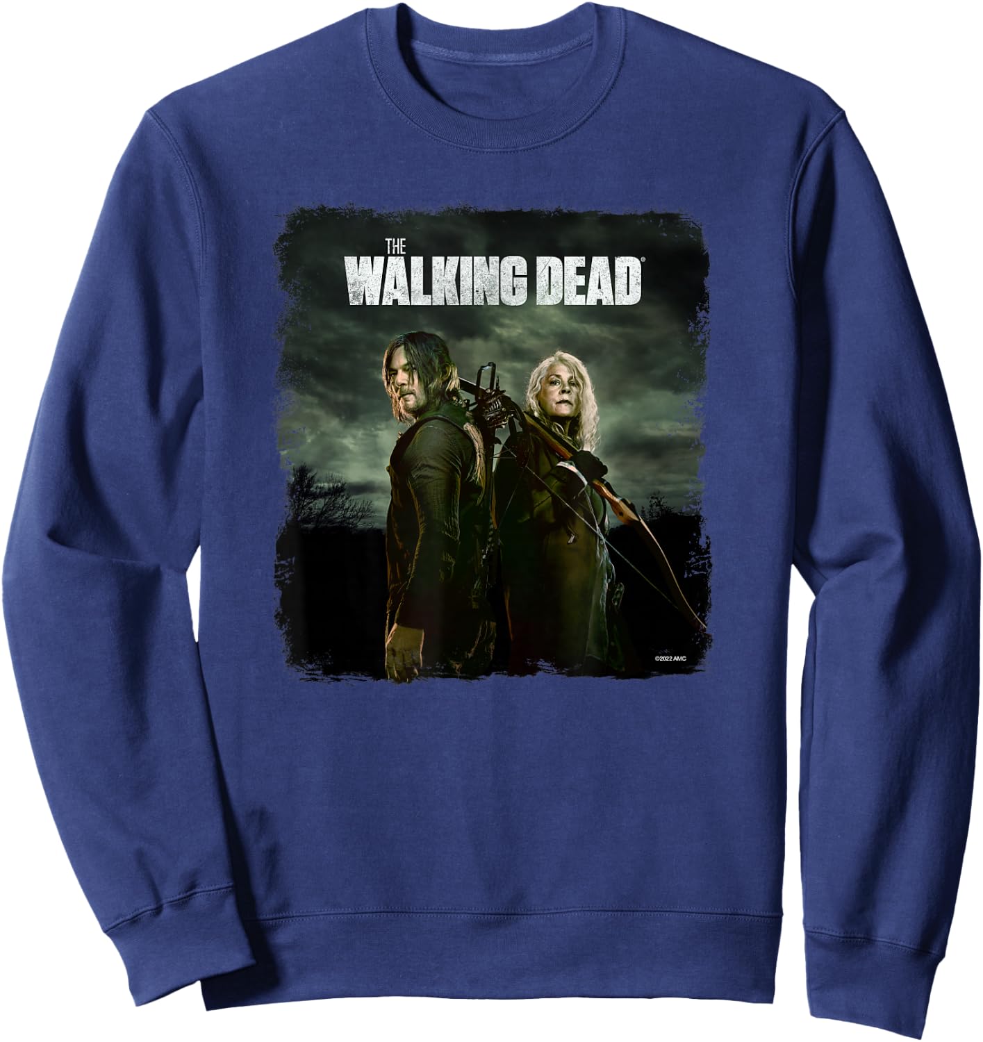 The Walking Dead Daryl and Carol Season 11 Sweatshirt - Sweatshirt | Navy