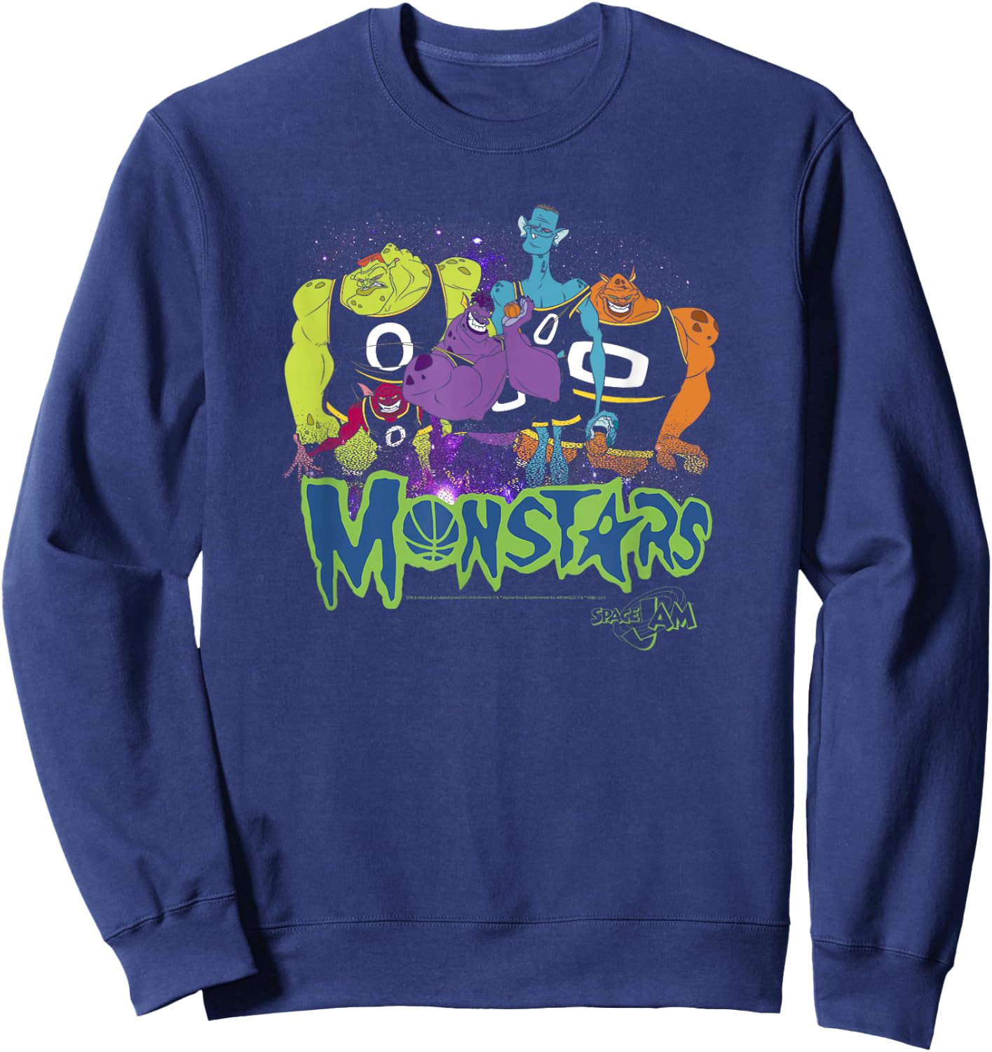 Space Jam Classic Monstars Game Day Aliens Sweatshirt - Sweatshirt | Navy