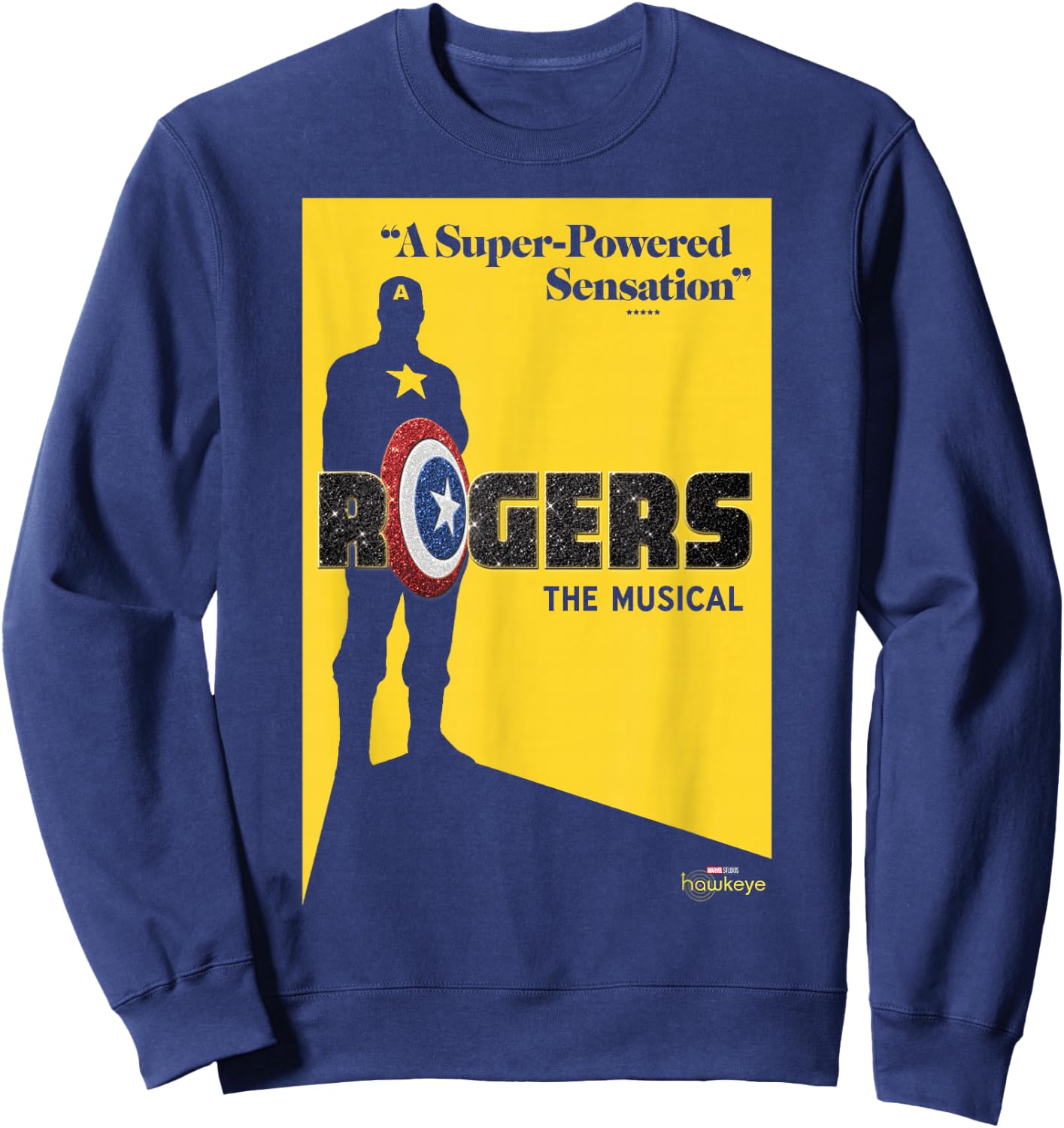 Marvel Hawkeye Rogers The Musical Poster Sweatshirt - Sweatshirt | Navy