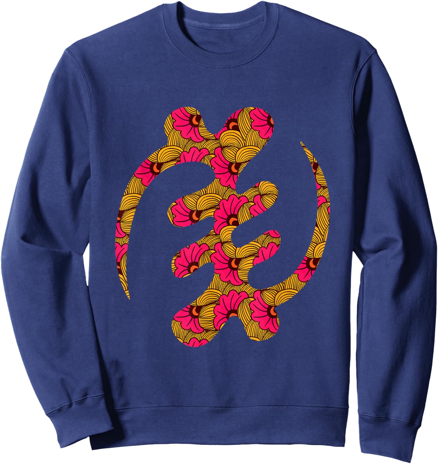 Gye Nyame Adinkra Pan-Africanism African Symbol Sweatshirt - Sweatshirt | Navy