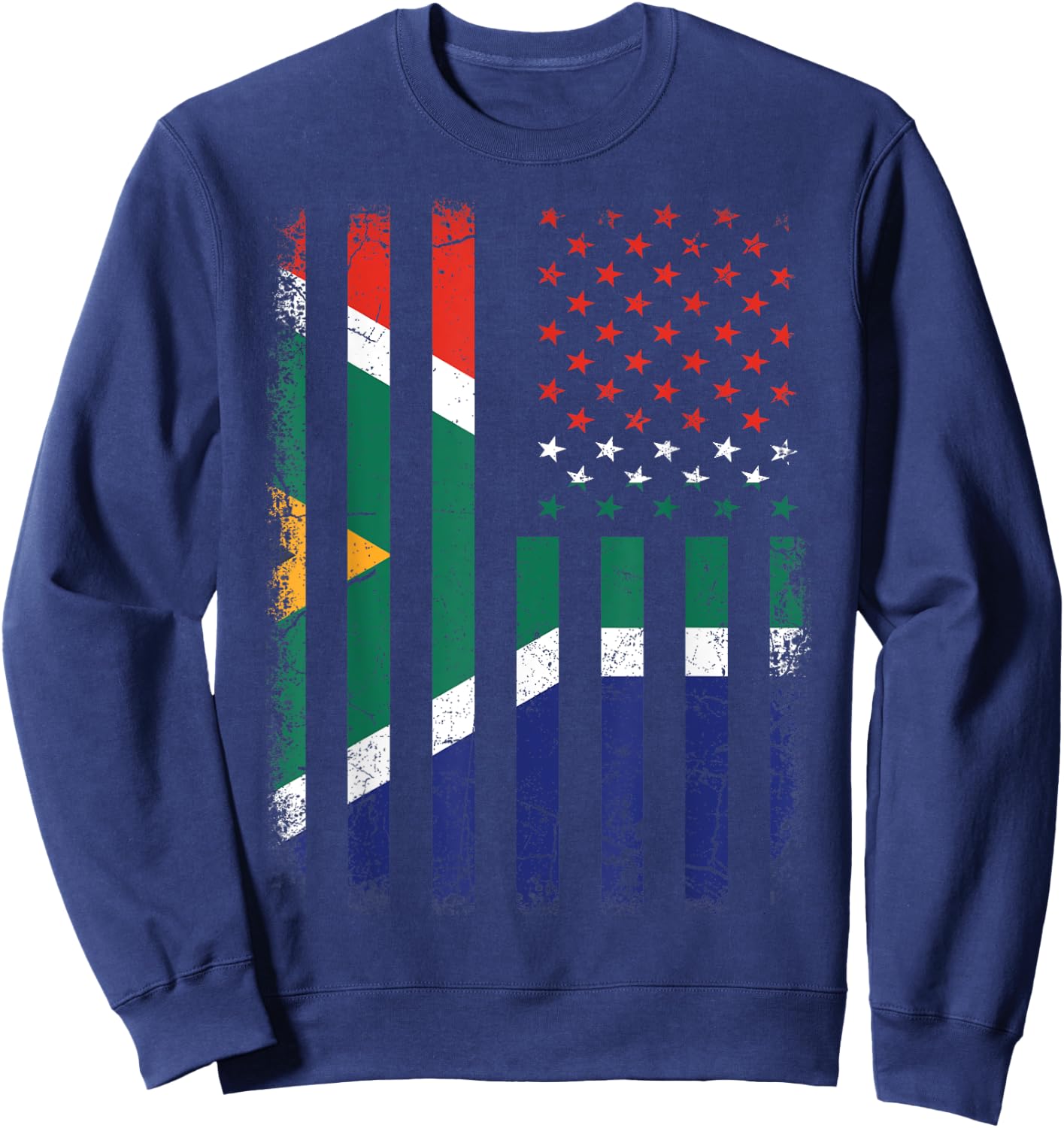South African American Flag South African Roots South Africa Women Kids Men Sweatshirt - Sweatshirt | Navy