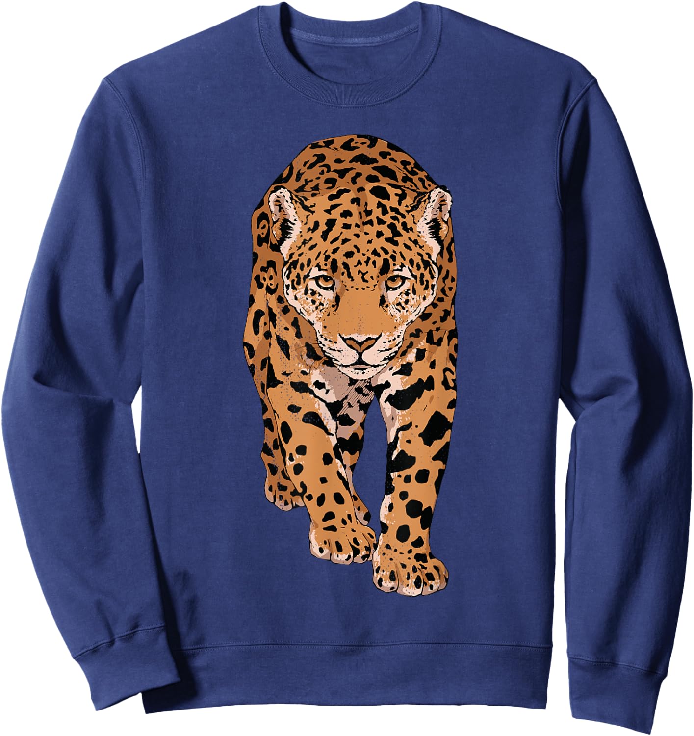 Cool Jaguar with powerful look with his beautiful eyes. Sweatshirt - Sweatshirt | Navy