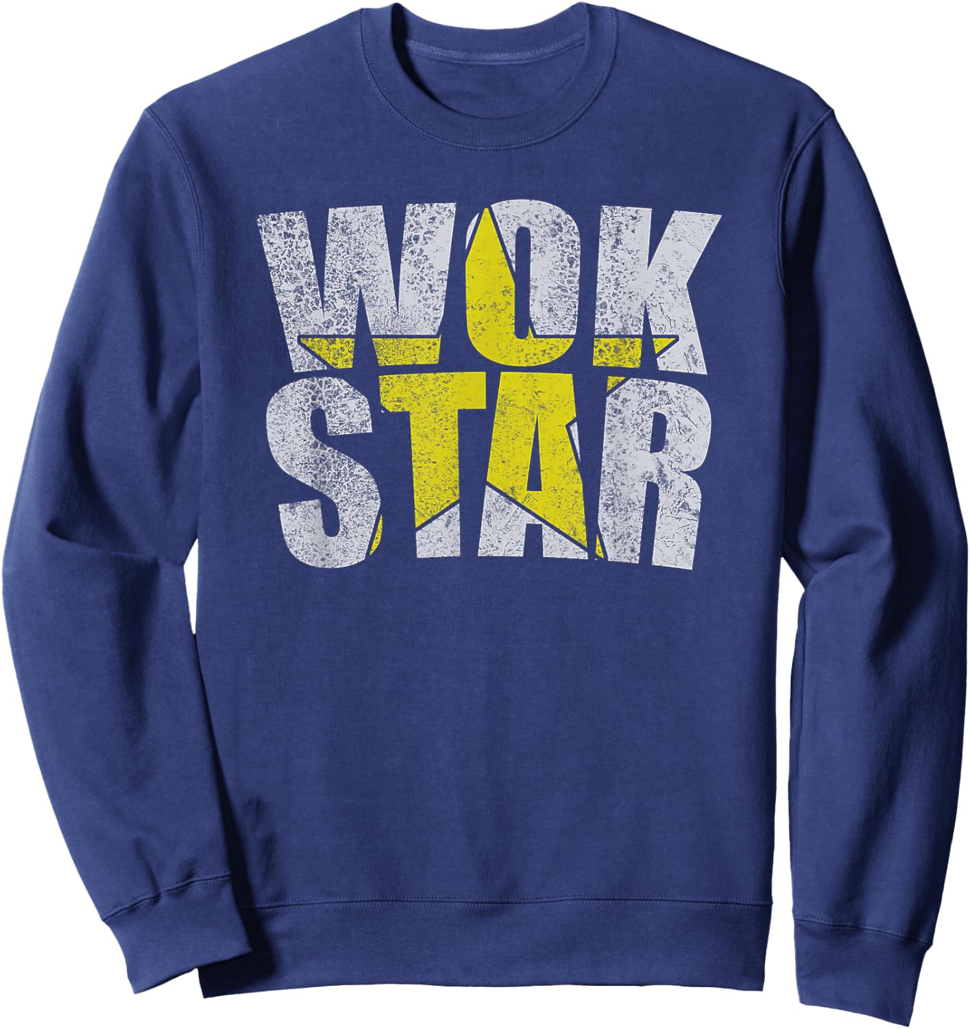 WOK STAR - Funny vintage food lovers women Sweatshirt - Sweatshirt | Navy