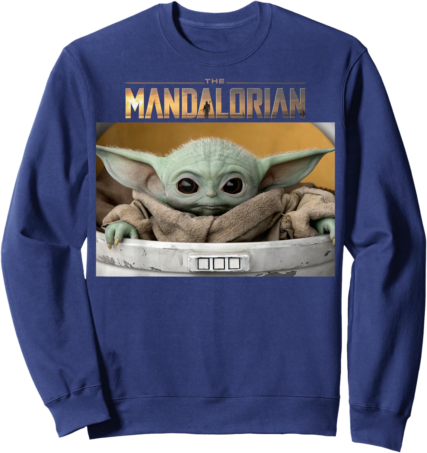 Star Wars The Mandalorian The Child Pod Screenshot Logo Sweatshirt - Sweatshirt | Navy