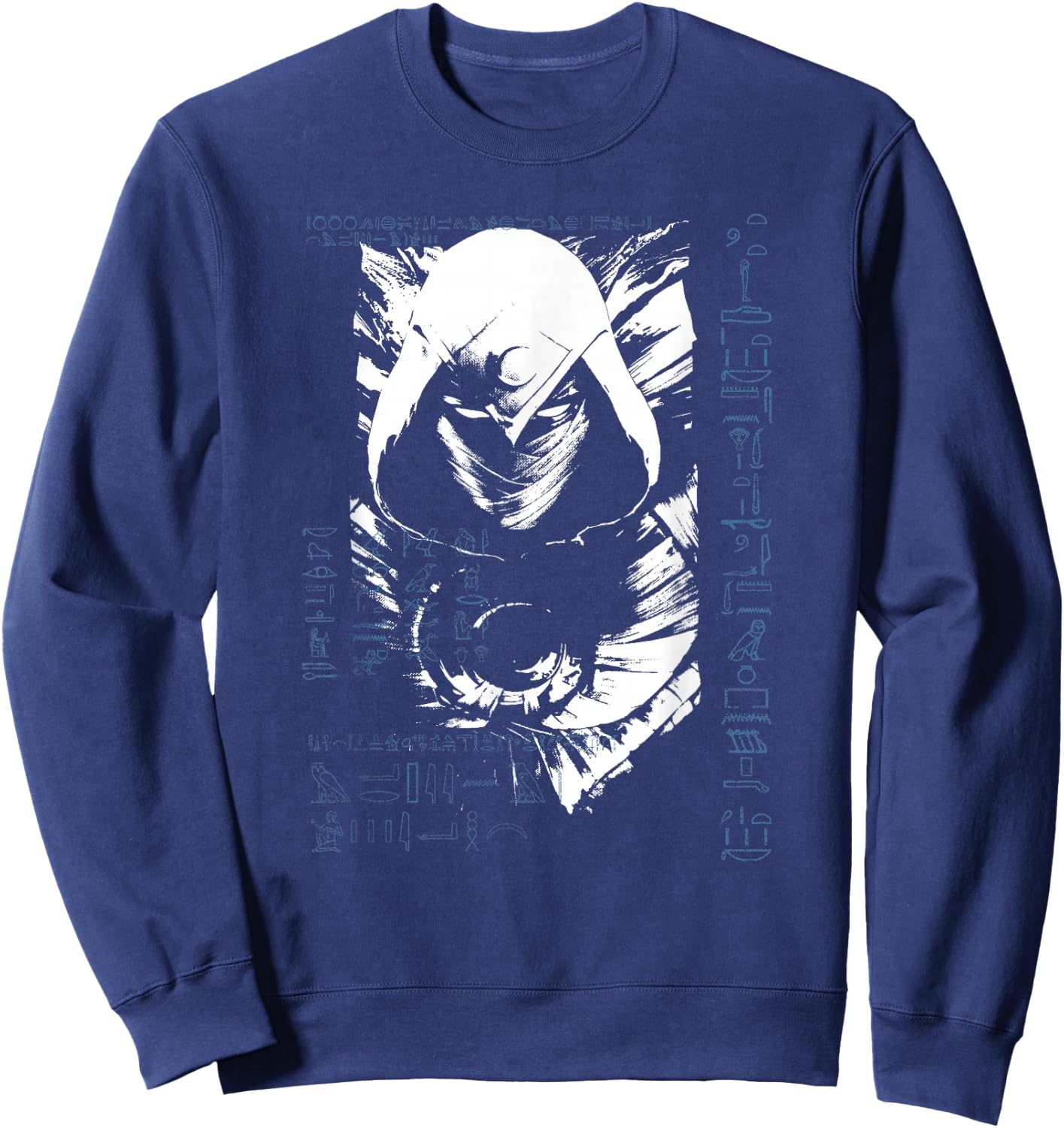 Marvel Moon Knight Grunge Glyph Poster Sweatshirt - Sweatshirt | Navy