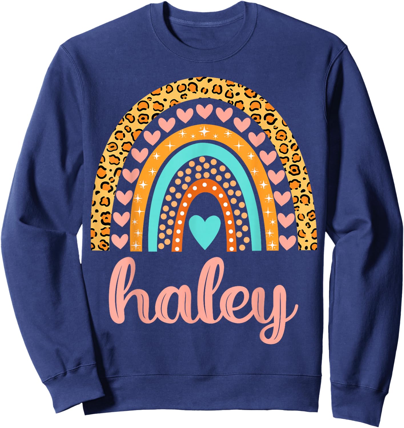 Haley Haley Name Birthday Shirt Gift Sweatshirt - Sweatshirt | Navy