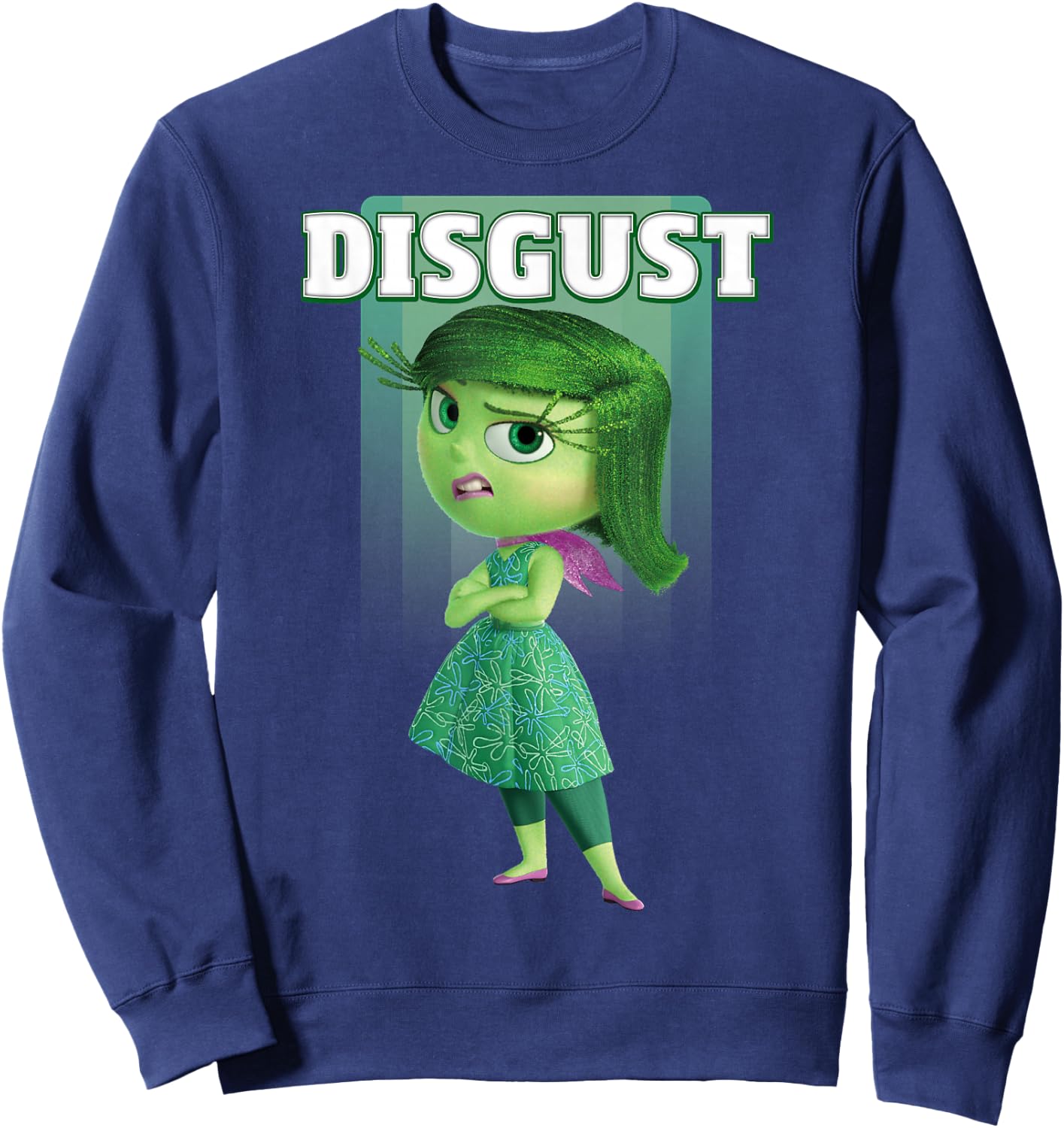 Disney Pixar Inside Out Disgust Portrait Sweatshirt - Sweatshirt | Navy