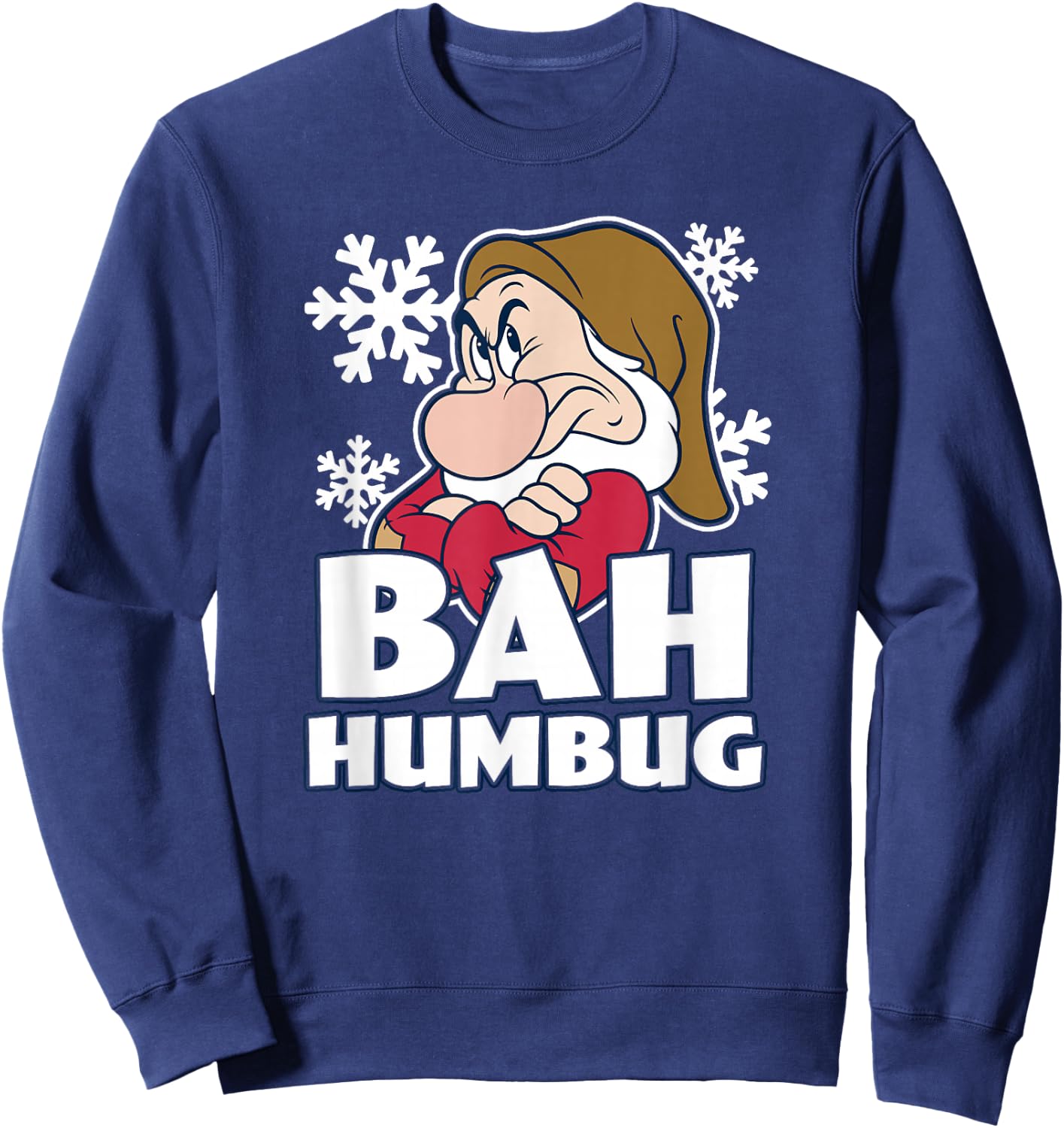 Disney Snow White & The Seven Dwarfs Christmas Grumpy Humbug Sweatshirt - Sweatshirt | Navy