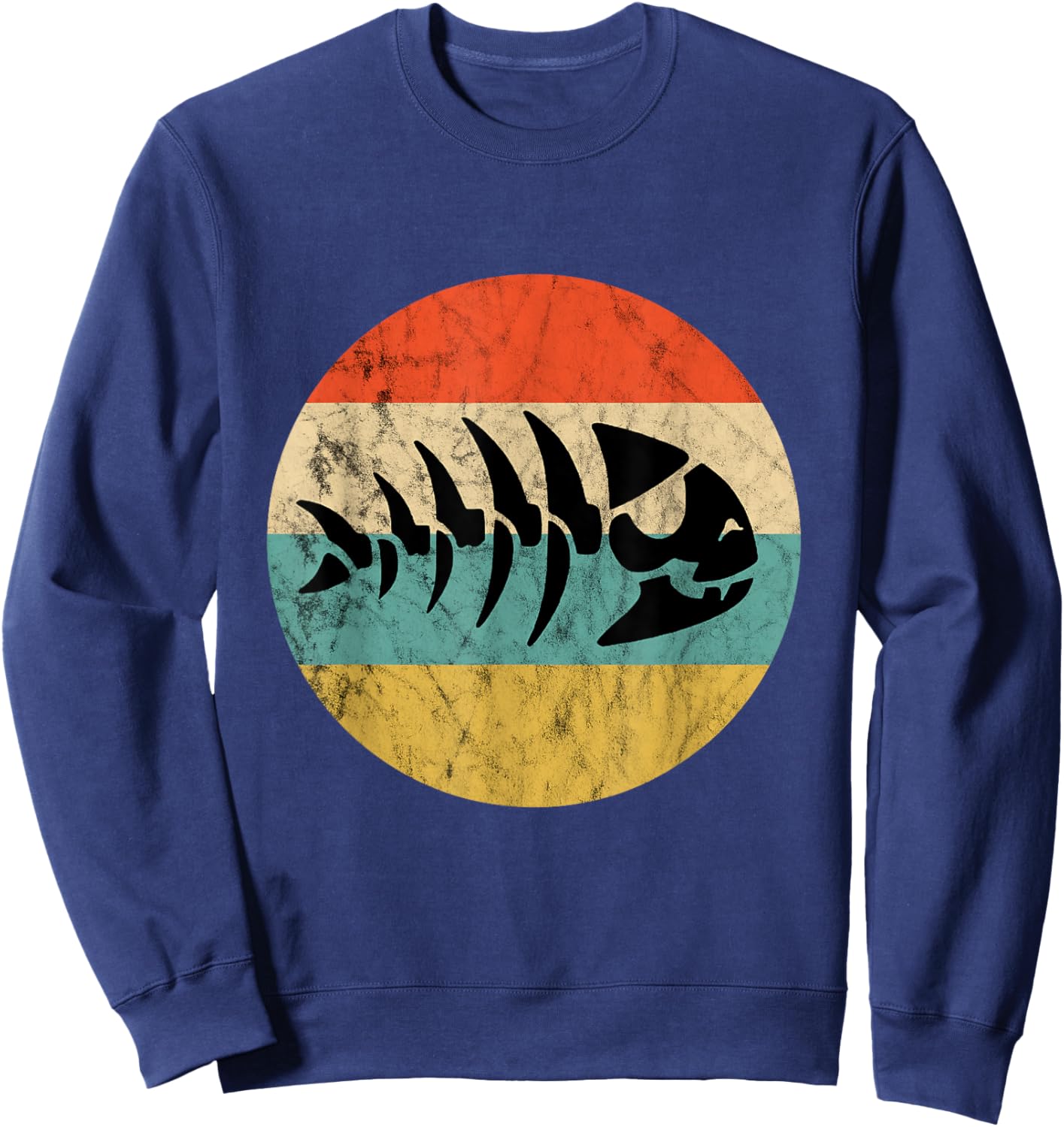 Pirate Fish Pastafari FSM Flying Spaghetti Monster Sweatshirt - Sweatshirt | Navy