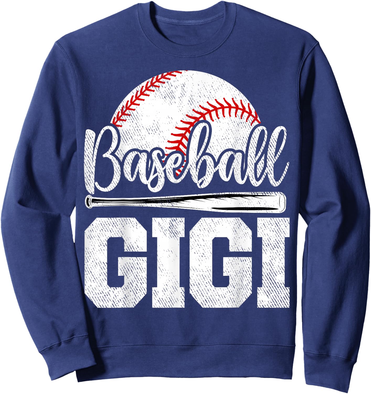 Baseball Gigi Baseball Player Game Day Mother's Day Sweatshirt - Sweatshirt | Navy