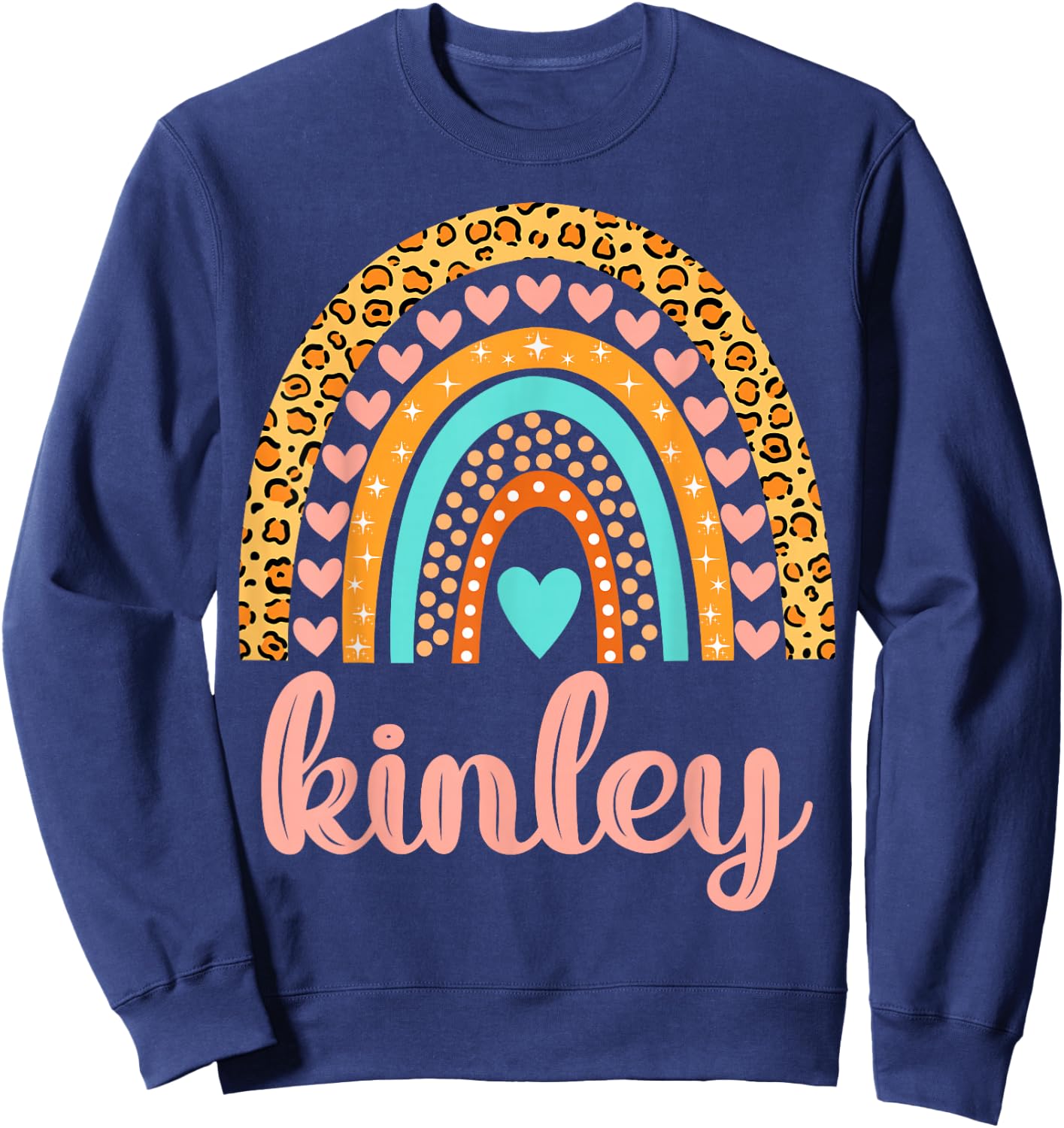 Kinley Kinley Name Birthday Shirt Gift Sweatshirt - Sweatshirt | Navy