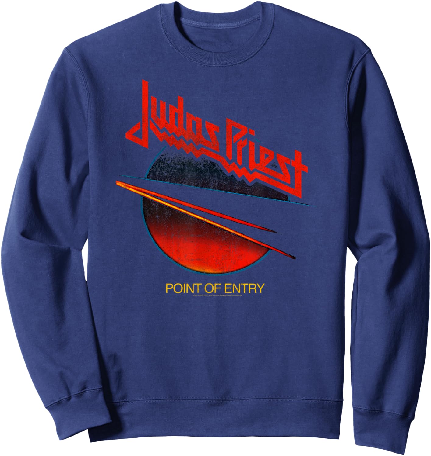 Judas Priest – Point Of Entry Sweatshirt - Sweatshirt | Navy