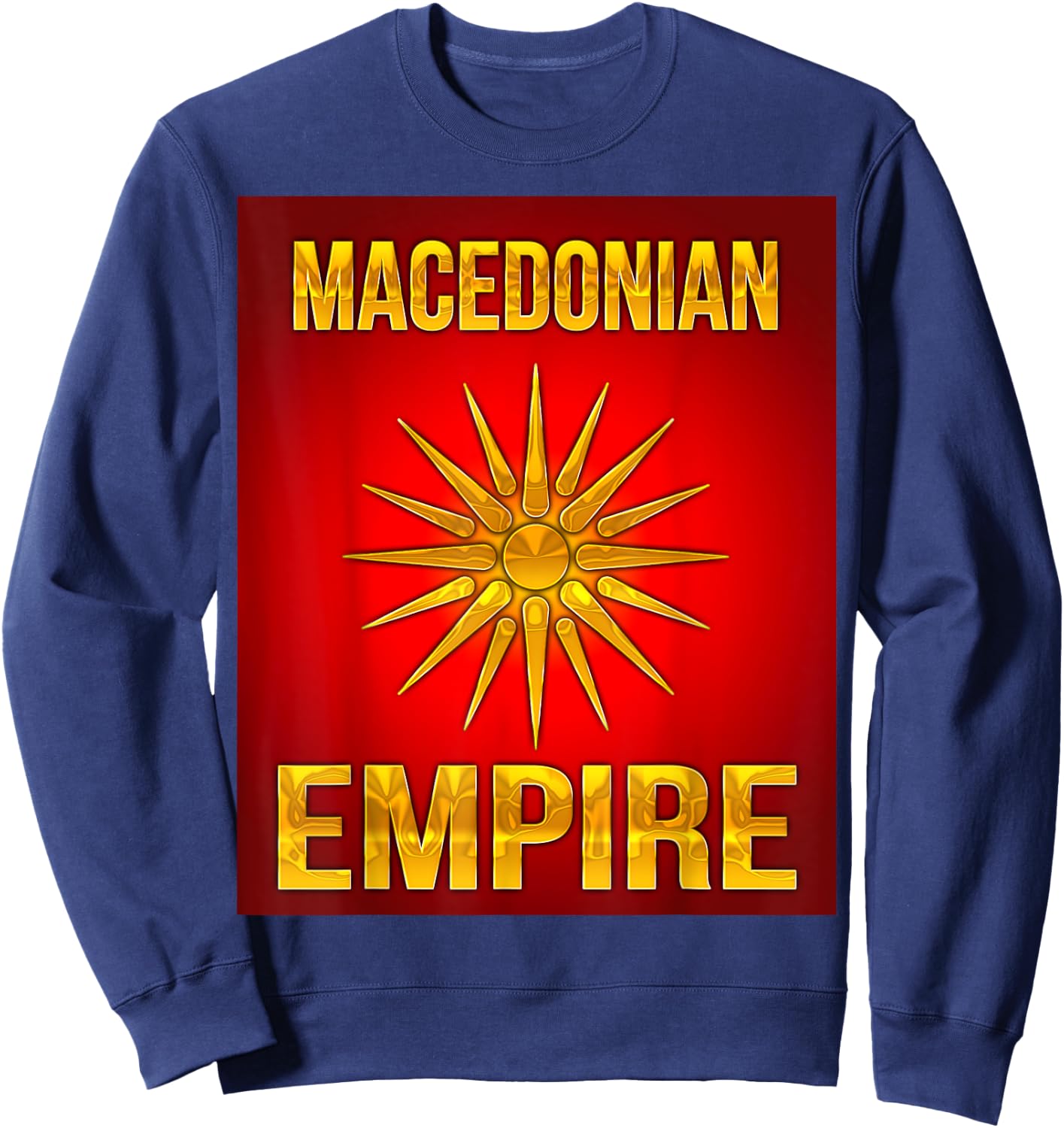 Macedonian Empire The Land of the Sun Sweatshirt - Sweatshirt | Navy