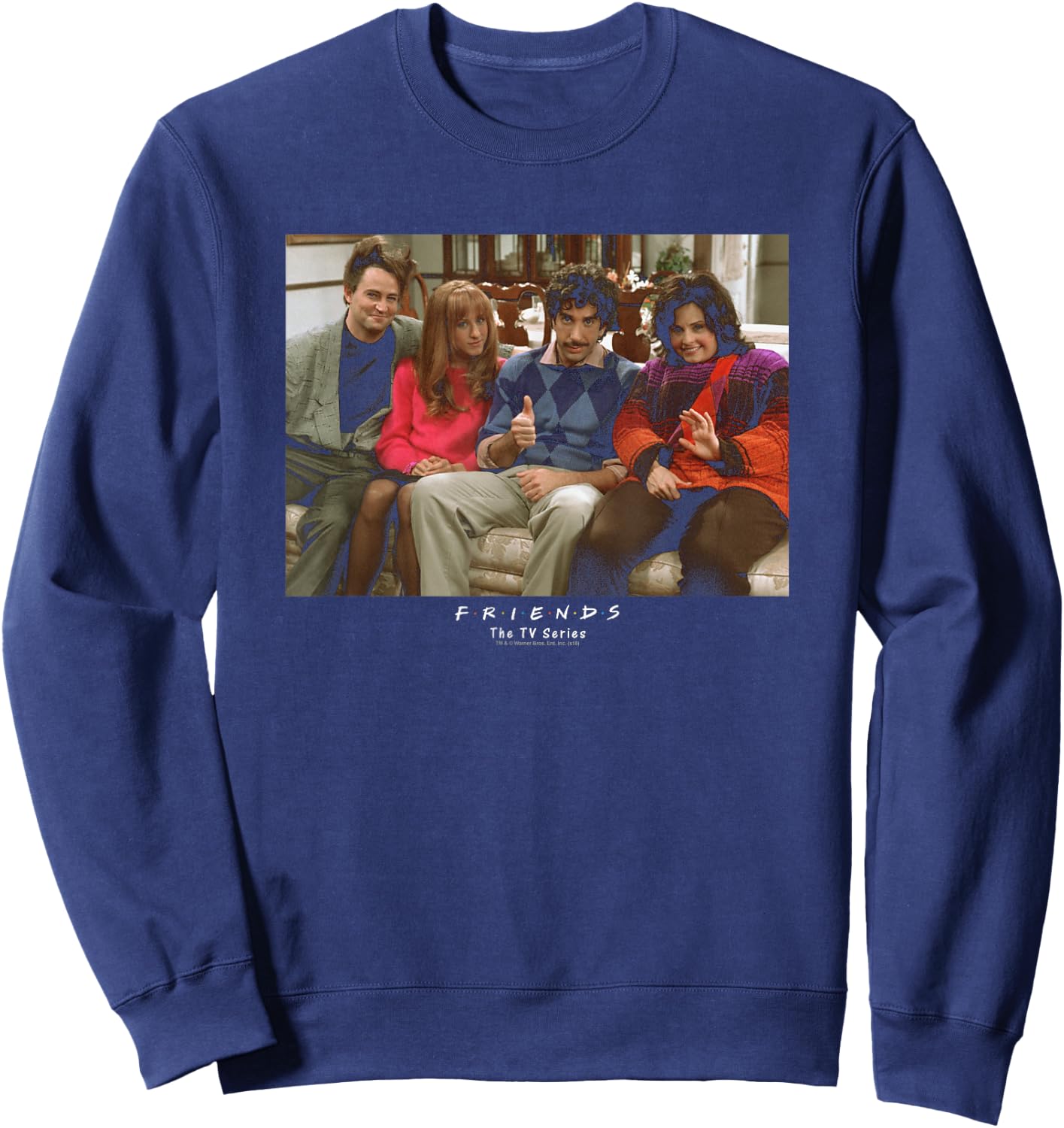 Friends Throwback Sweatshirt - Sweatshirt | Navy