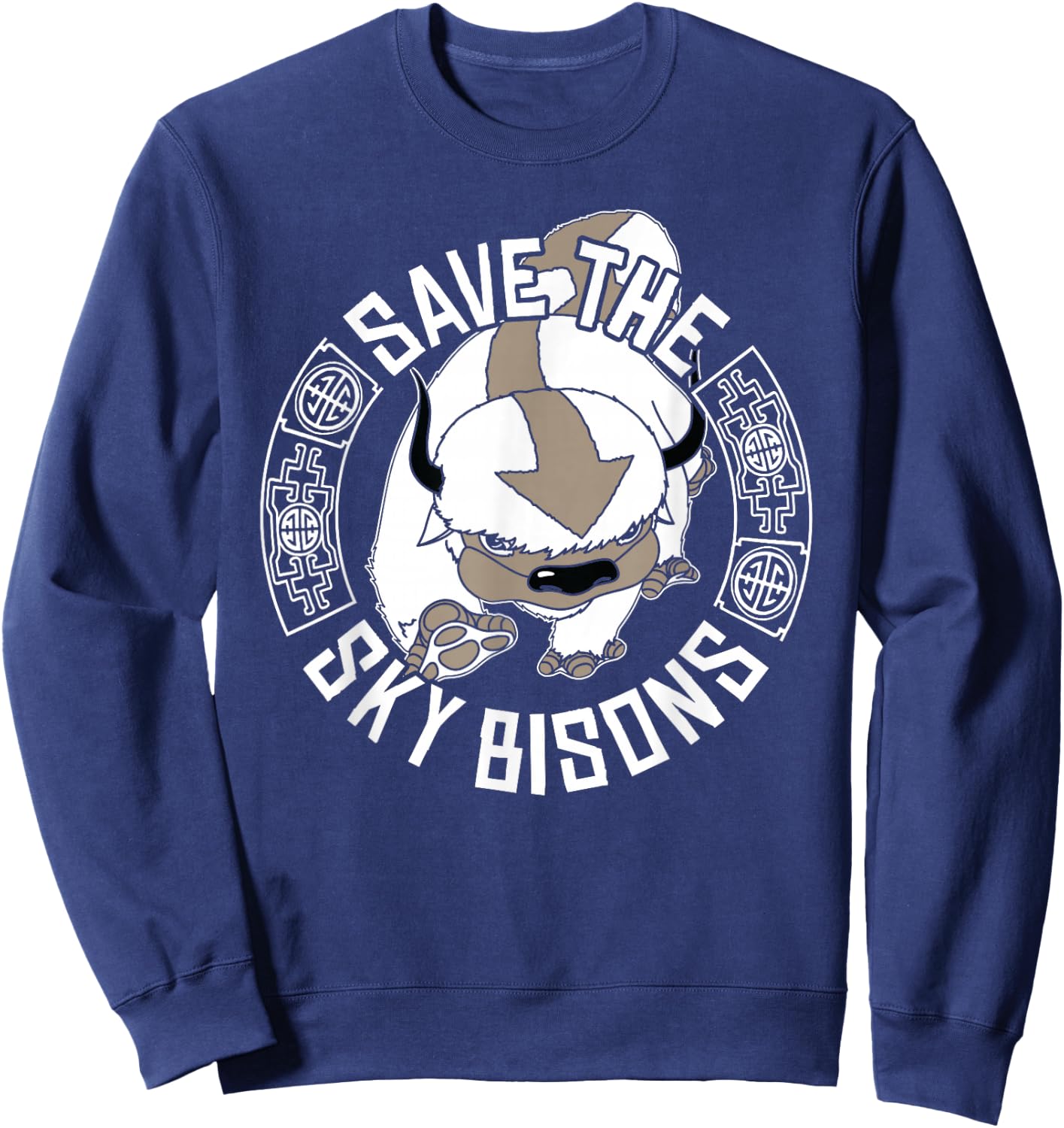Save The Sky Bisons' Bison Center Sweatshirt - Sweatshirt | Navy