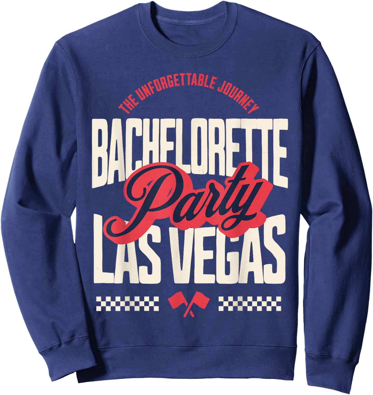 Bachelorette Party Las Vegas Matching Bride Favor Souvenir Sweatshirt - Sweatshirt | Navy