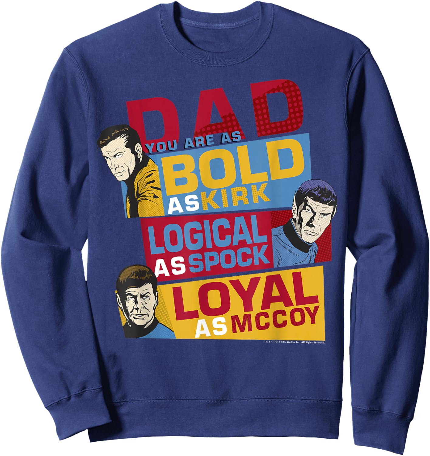 Star Trek Original Series Dad You are Bold Sweatshirt - Sweatshirt | Navy